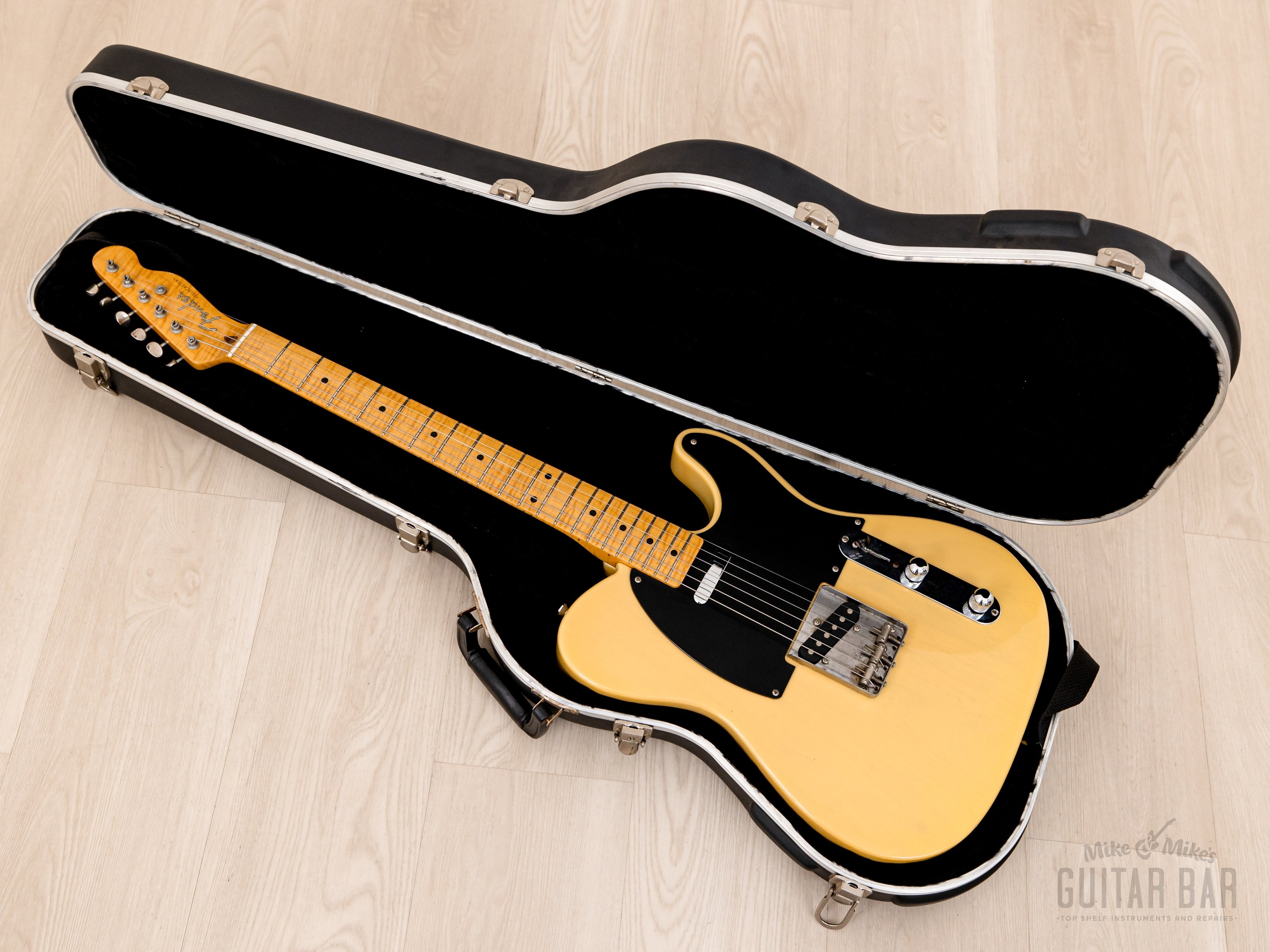 1995 Fender Telecaster '52 Vintage Reissue TL52-70 Blonde w/ Foto Flame  Neck & Case, Japan MIJ