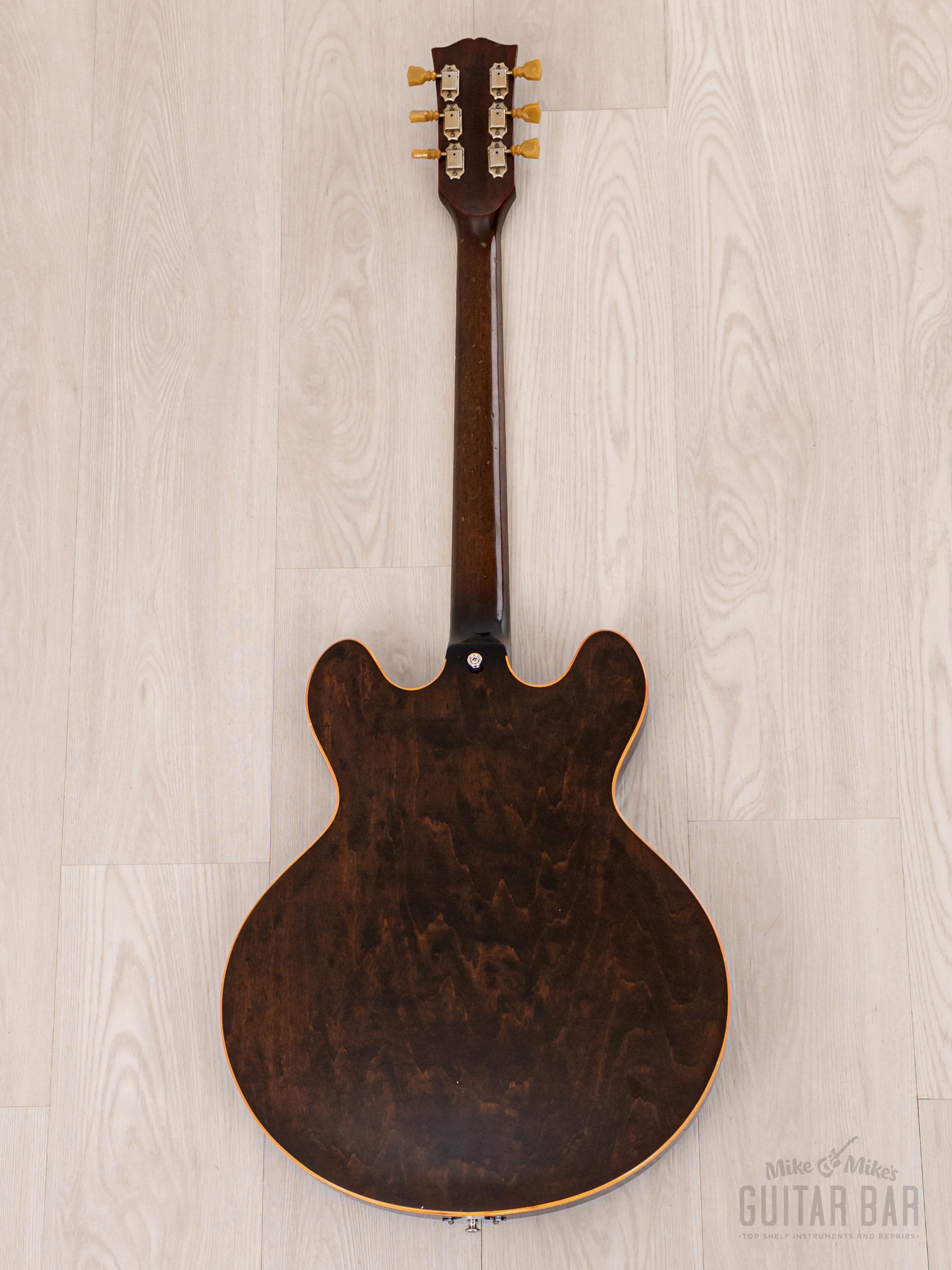 1971 Gibson ES-335 TDW Vintage Semi-Hollow Guitar Walnut w/ T Tops, Embossed Covers, Case
