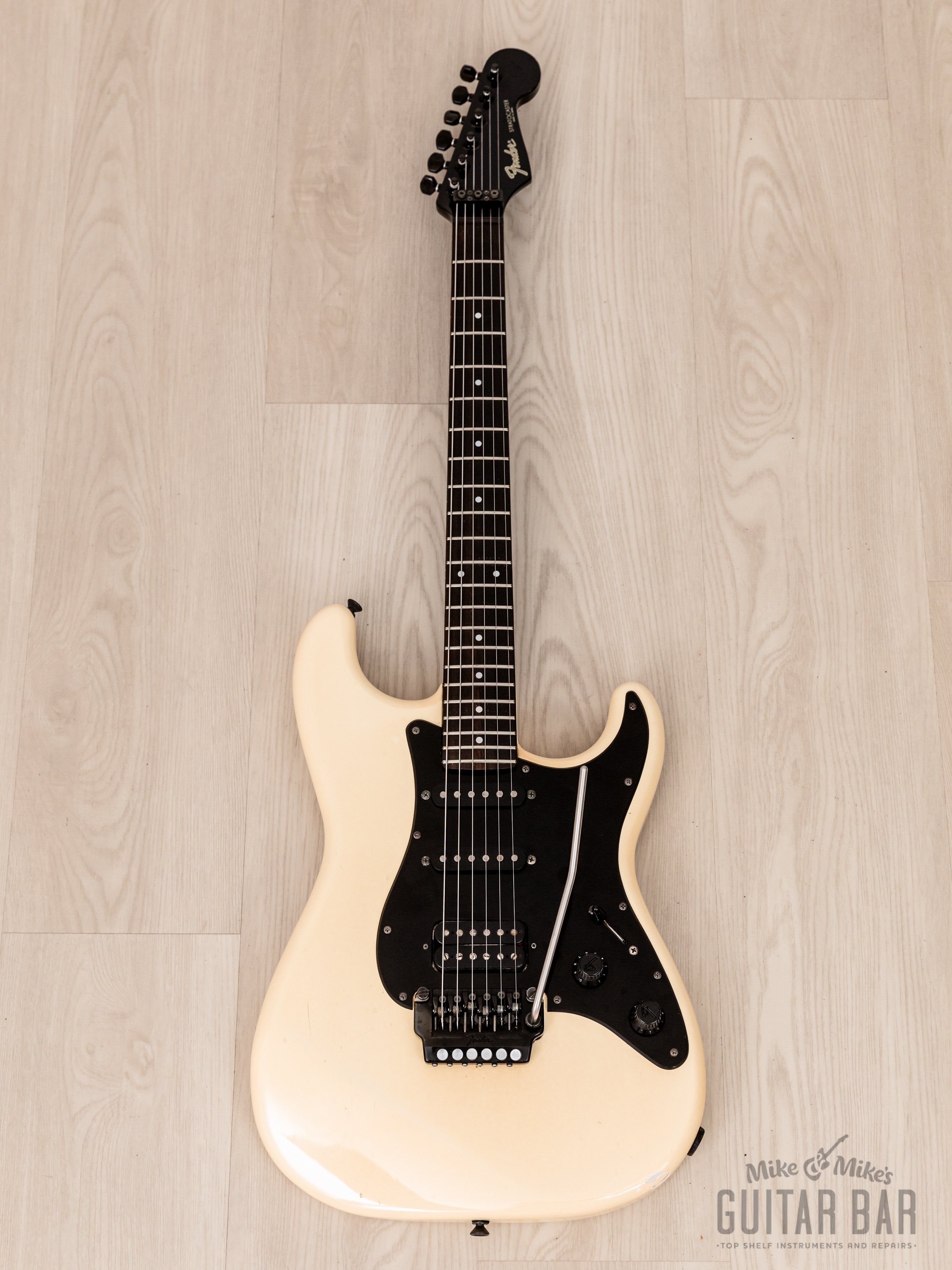 1987 Fender Boxer Series Stratocaster ST-556 SSH Superstrat Snow White, Japan MIJ Fujigen
