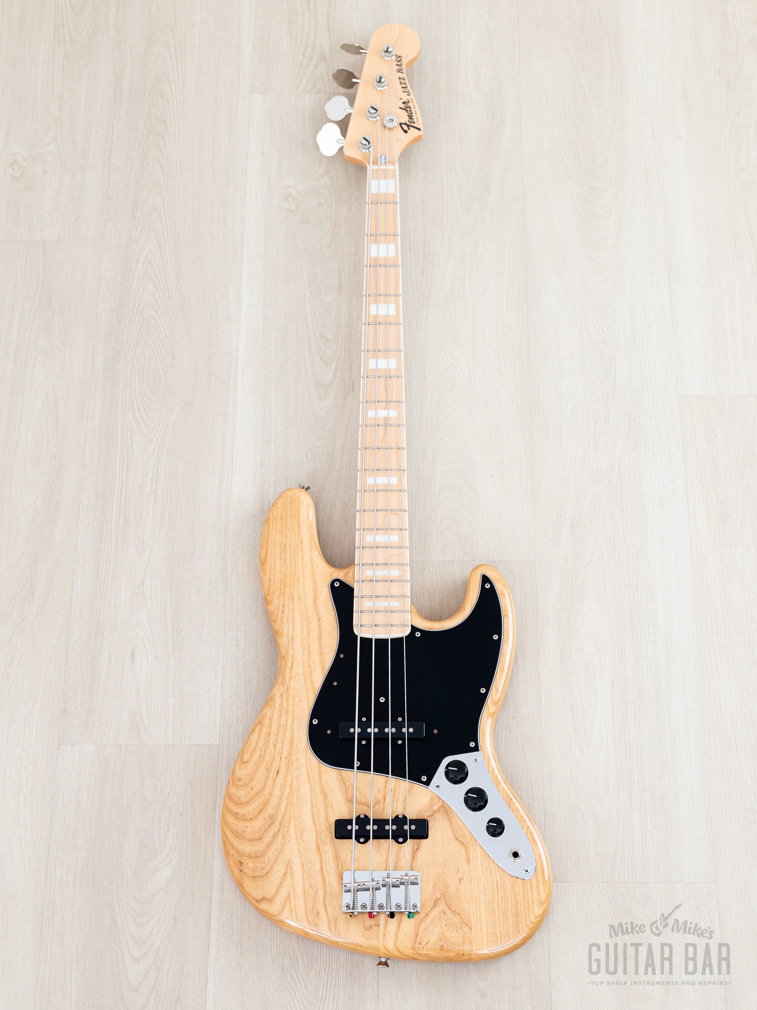 2022 Fender Traditional II '70s Jazz Bass Natural Ash Near-Mint w/ Han