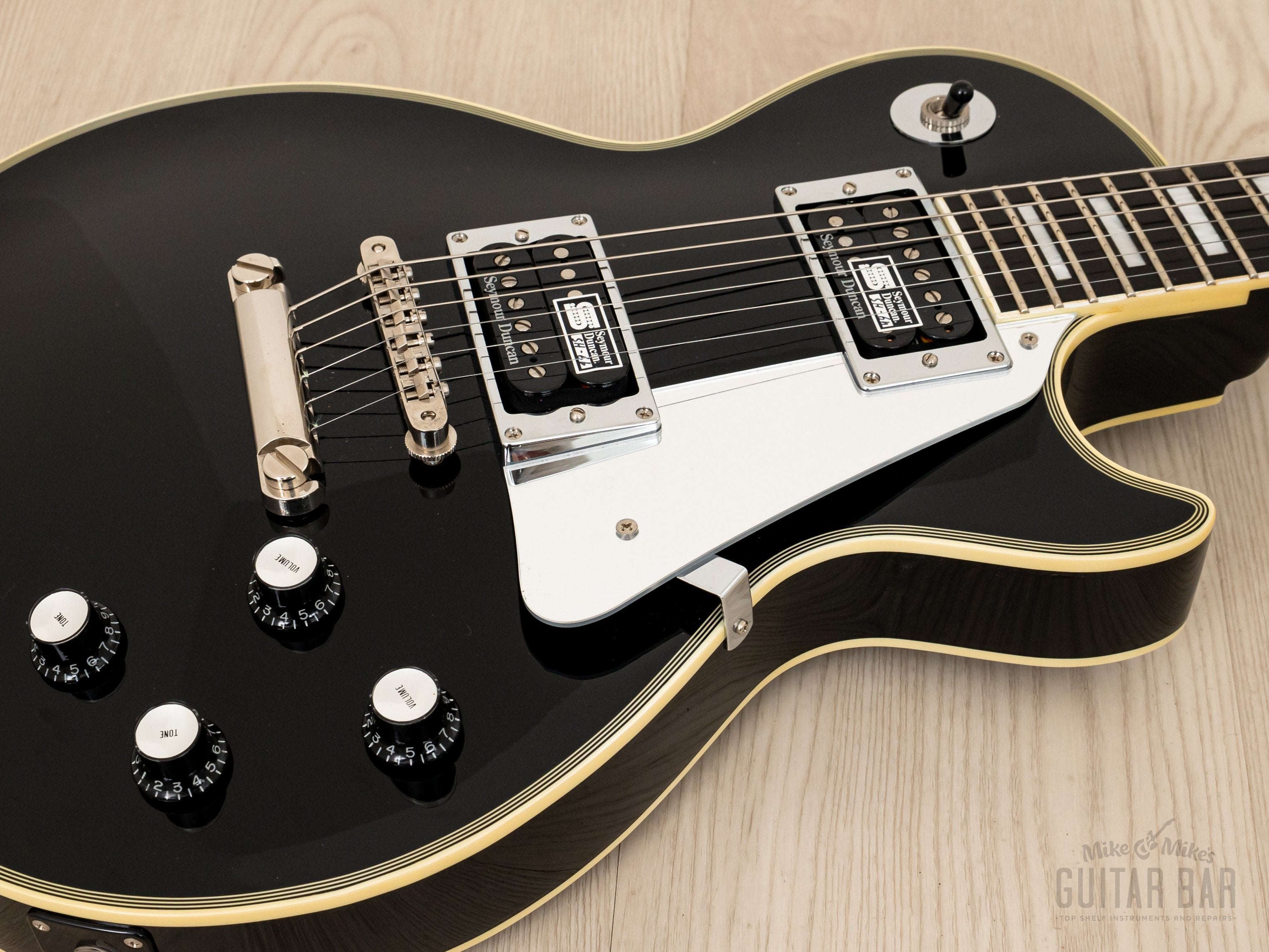 2011 ESP Edwards E-LP-130CD JS John Sykes Custom Black Beauty w/ Seymour  Duncan, Japan