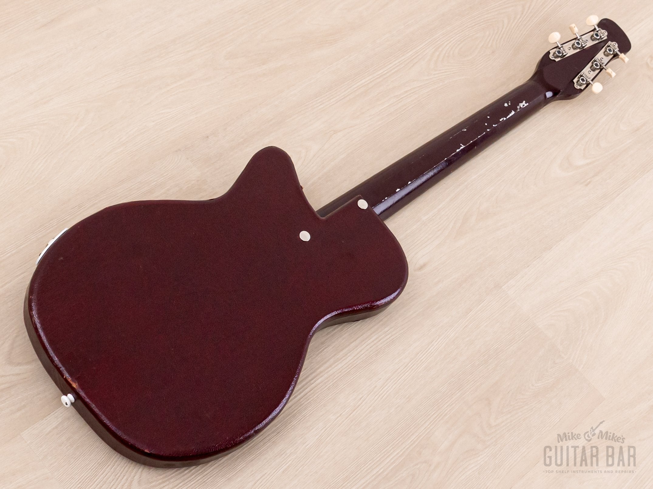 1954 Silvertone 1375 Danelectro-Made Vintage Peanut Guitar, 100% Original & Near-Mint w/ Case