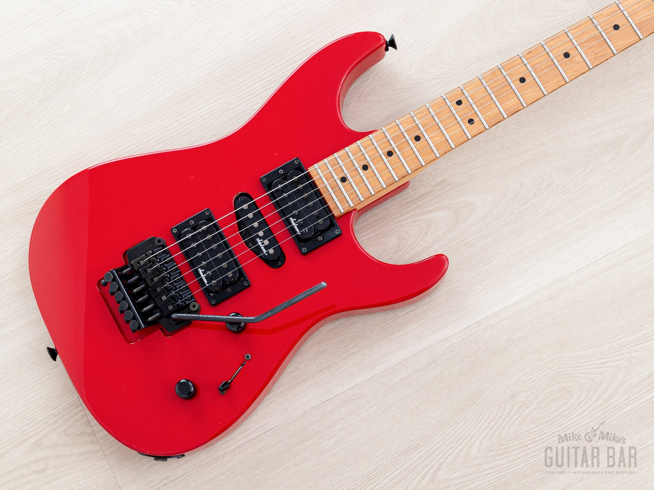 1990 Charvel Jackson Dinky DK-070-HSH Ferrari Red Vintage