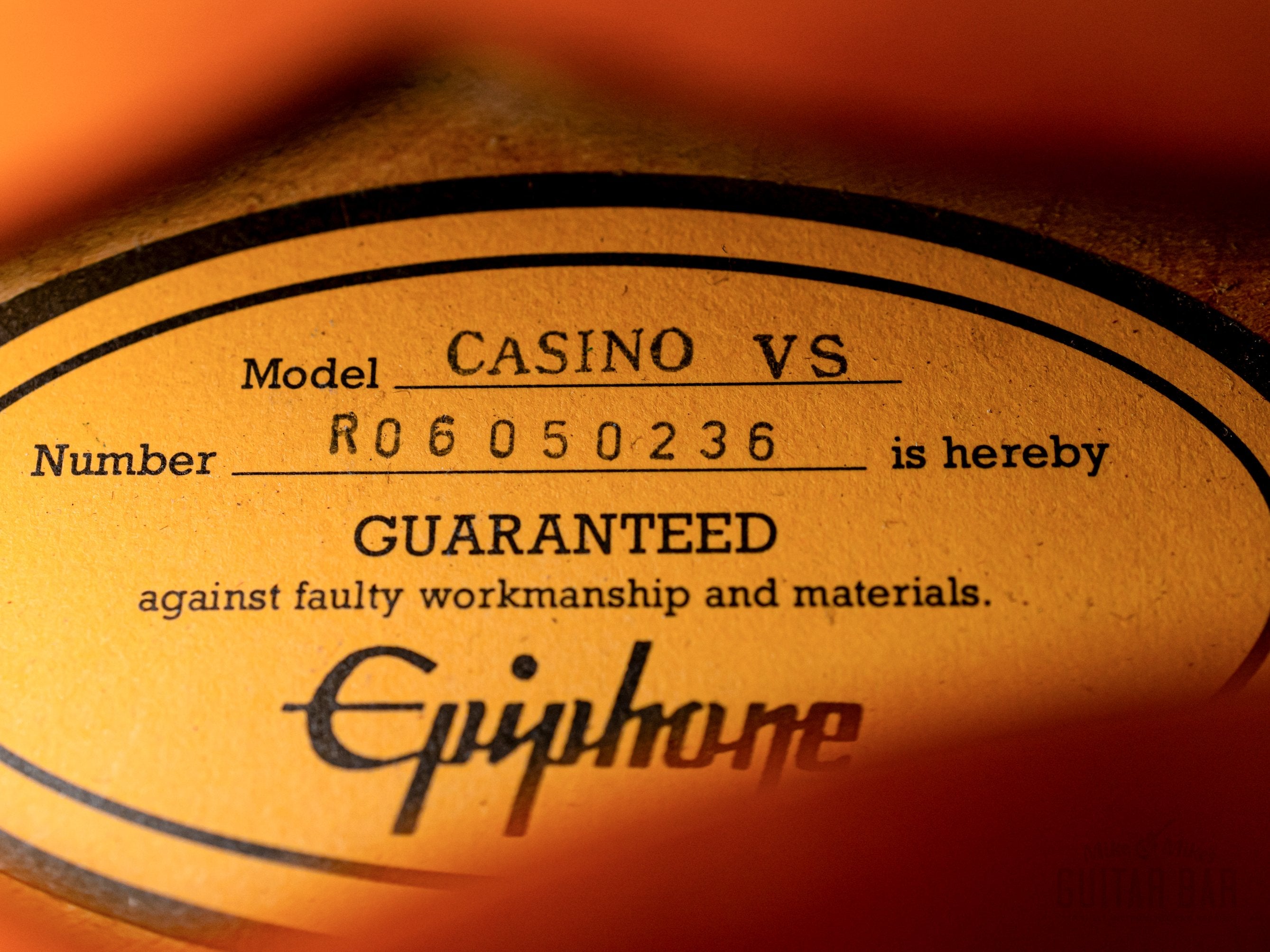 2006 Epiphone Casino Vintage Sunburst w/ Case