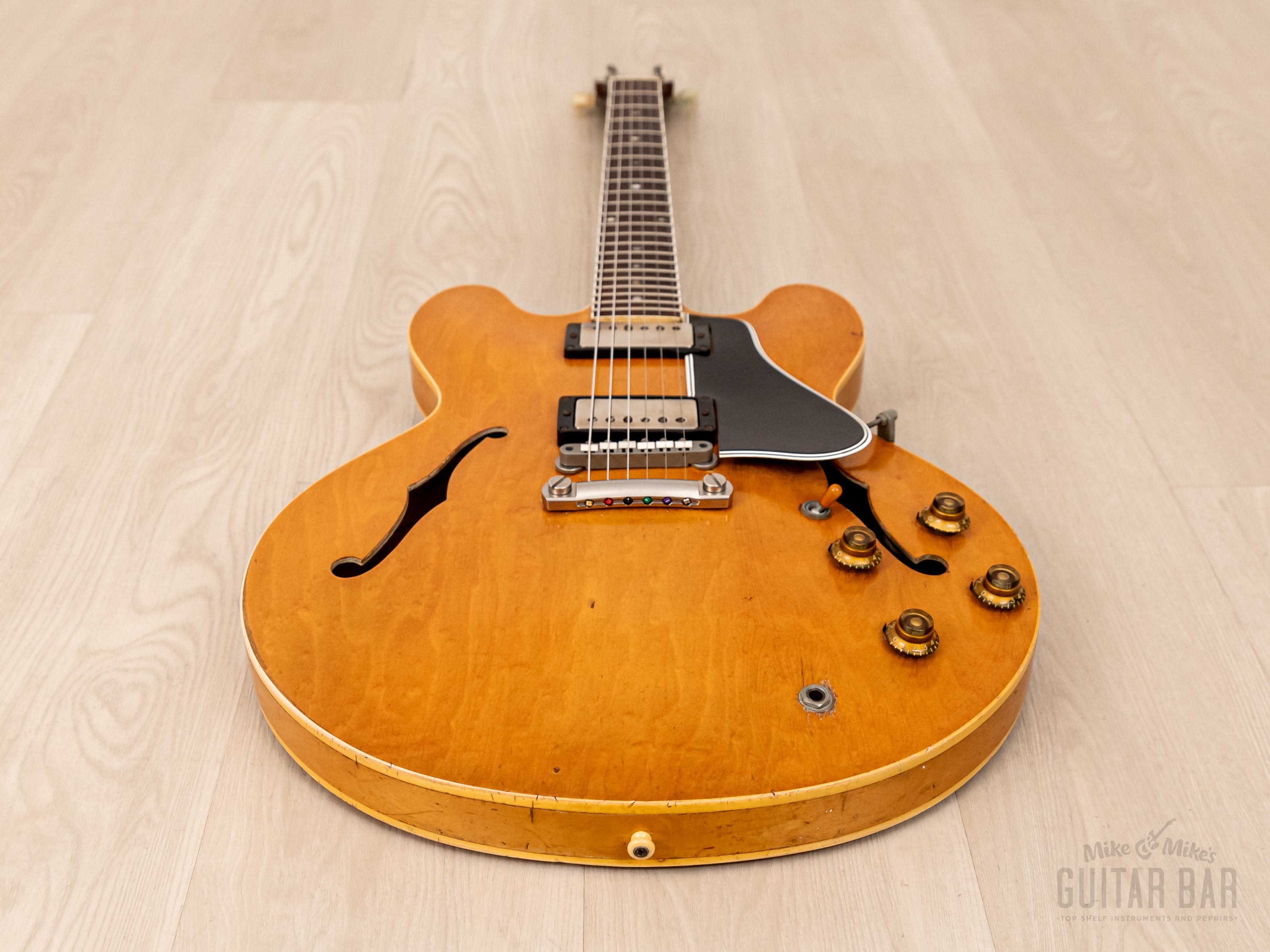 1958 Gibson ES-335 TDN Vintage Semi-Hollow Blonde Thin Top w/ PAFs, Case