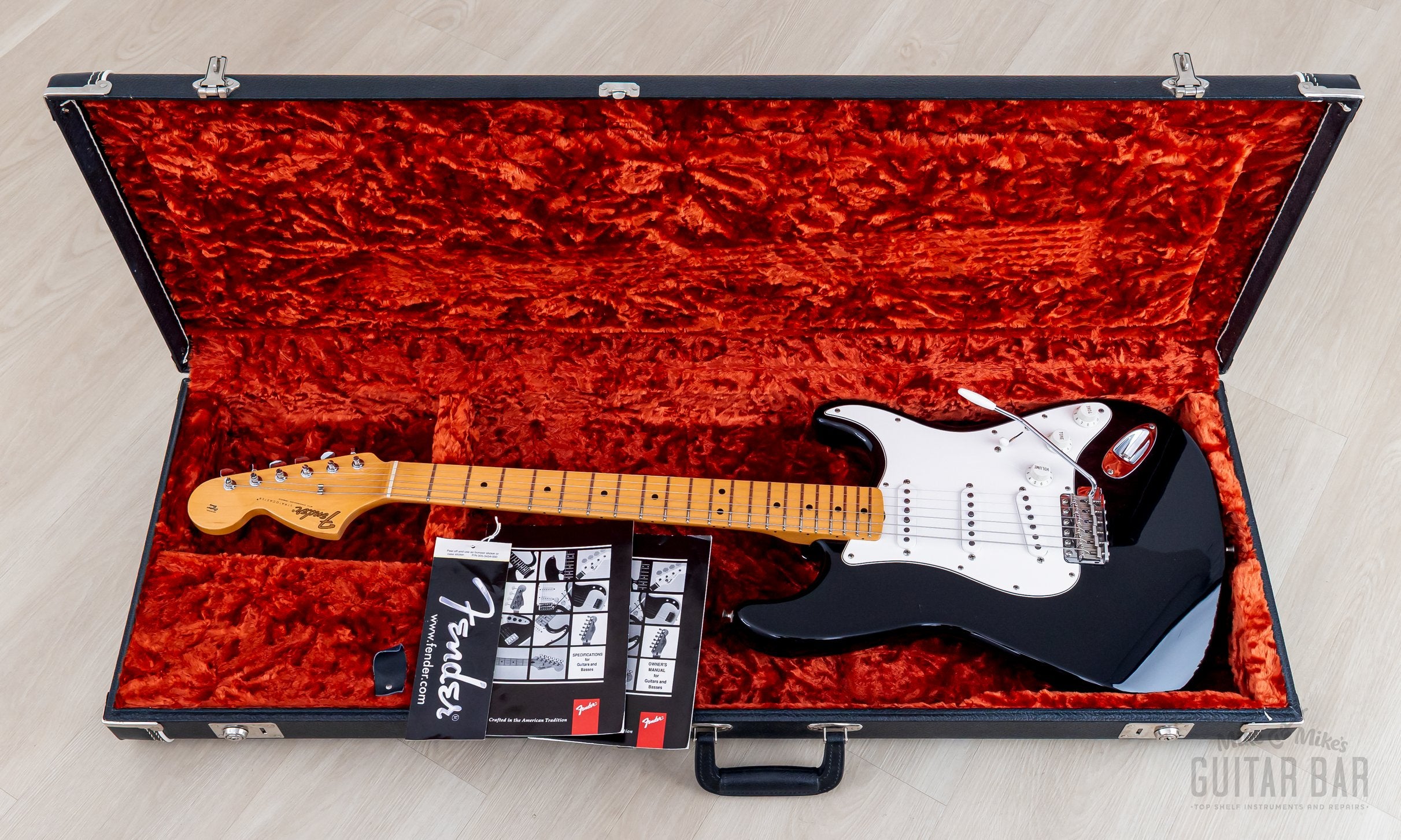 1998 Fender Jimi Hendrix Voodoo Stratocaster Black, Near-Mint w/ Case