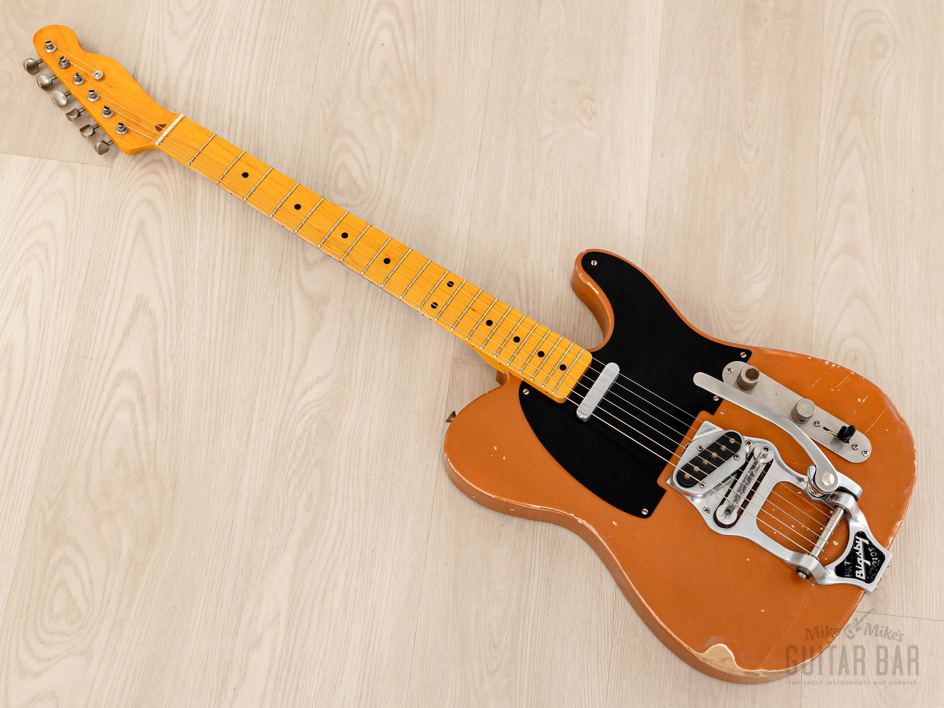 Telecaster Partscaster MJT Relic Copper Lacquer w/ Fender Licensed Neck, Lollar, Bigsby B16 & Case