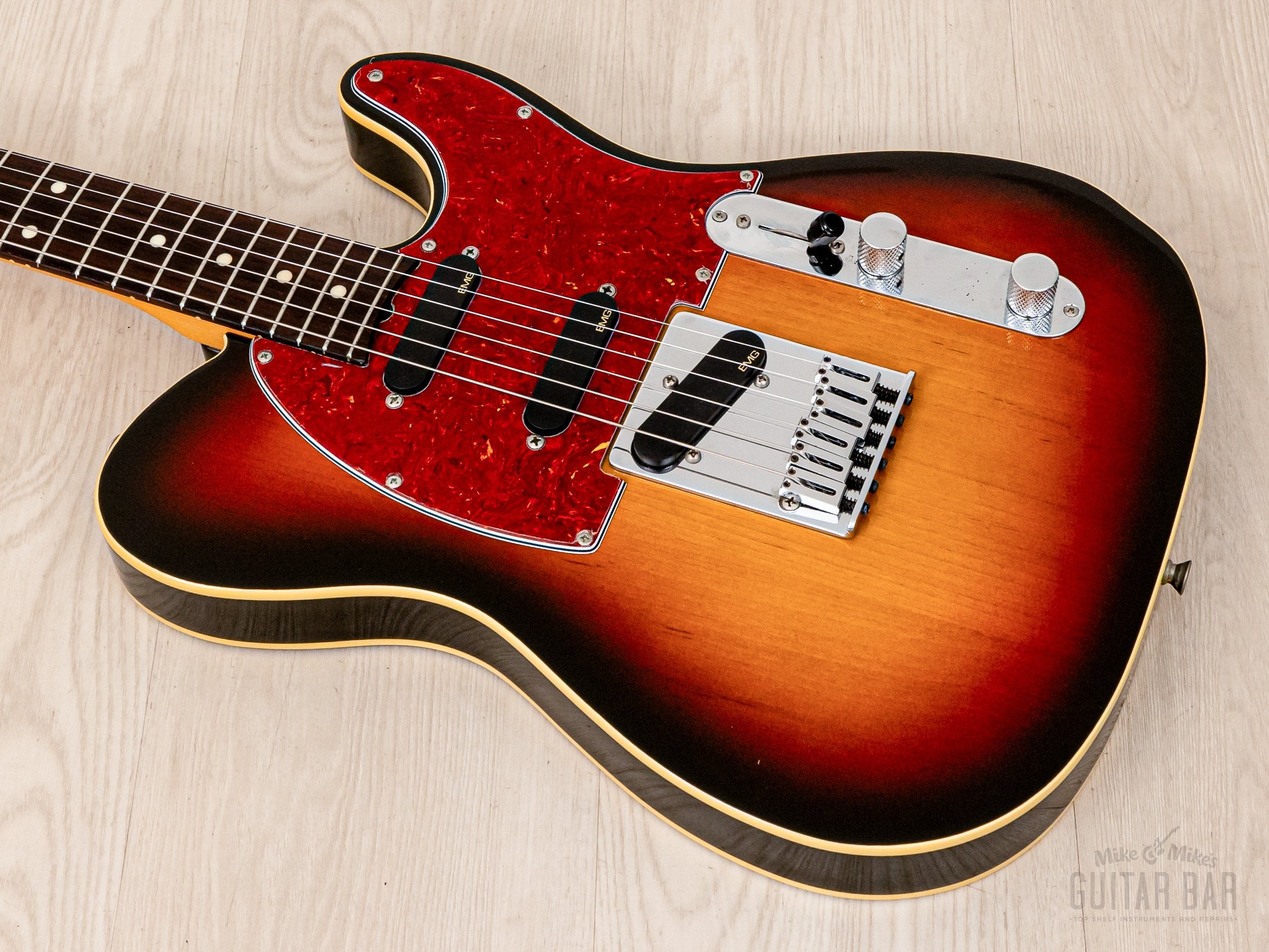 1993 Fender Order Made Roy Buchanan Bluesmaster Telecaster Custom Sunburst w/ EMG, Japan MIJ Fujigen