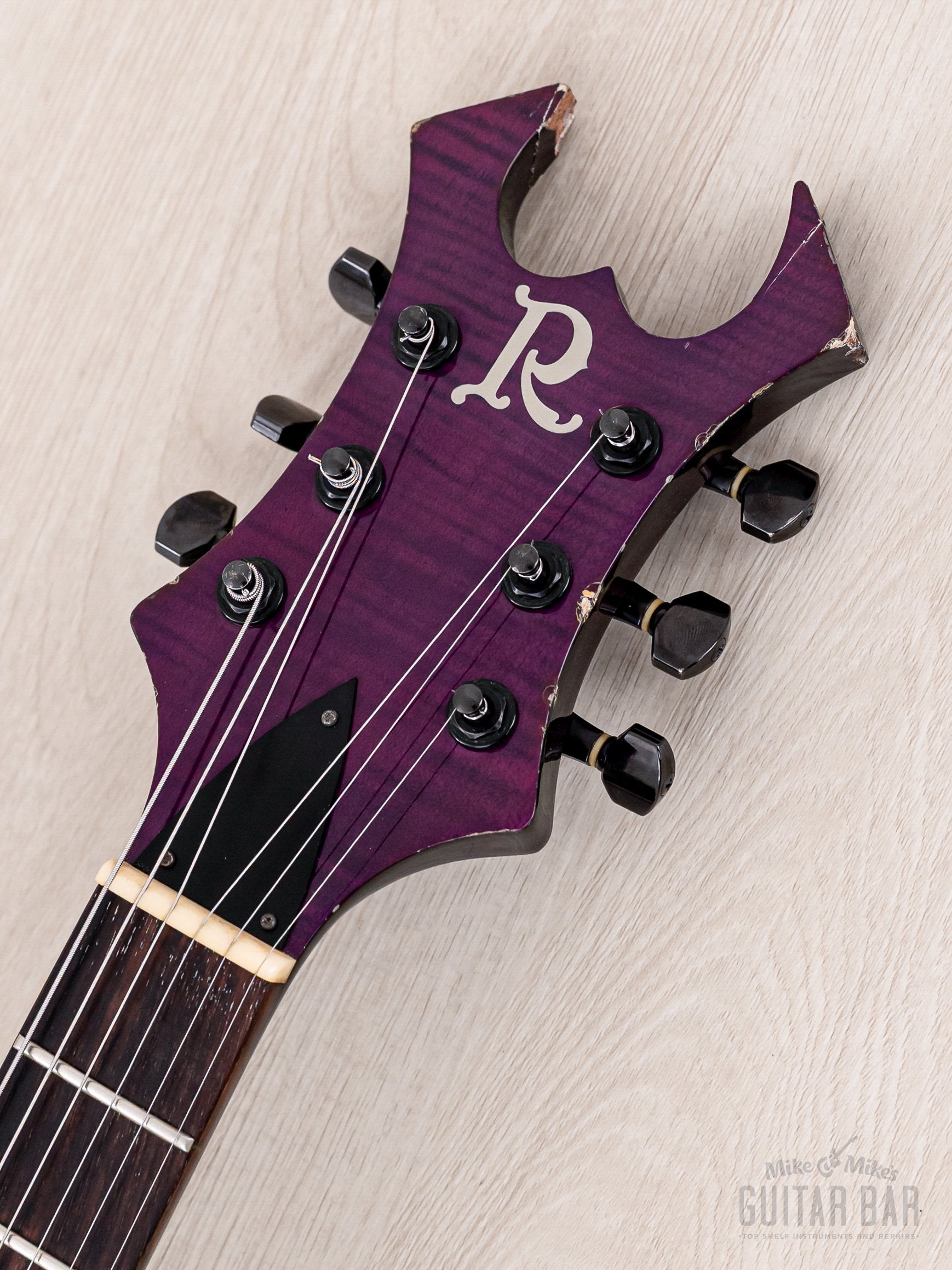 2001 B.C. Rich “Japan Monster” Warlock Trans Purple Set Neck w/ EMG