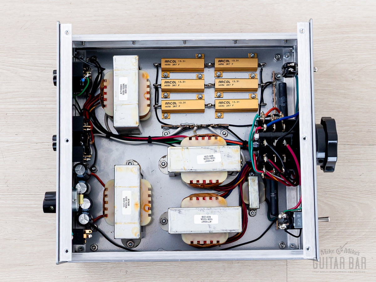 Tone King Ironman attenuator internals with cover removed