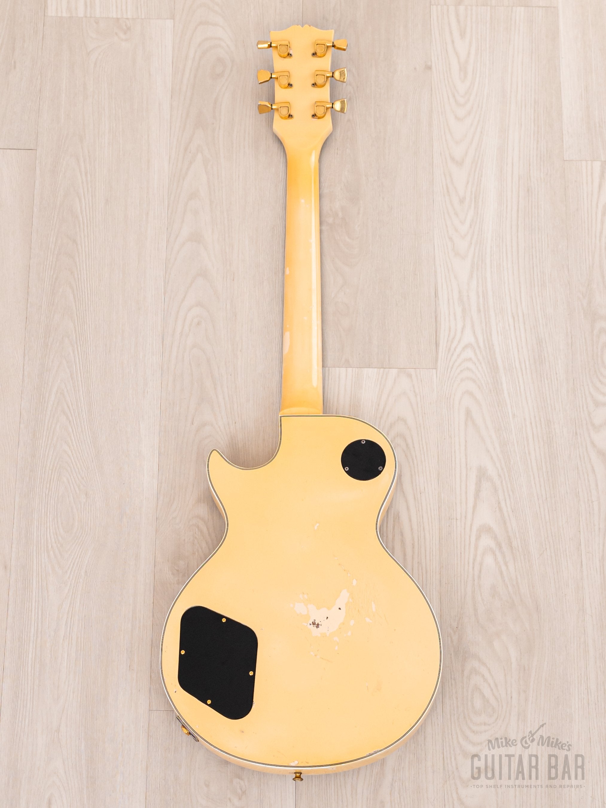 1977 Gibson Les Paul Custom Vintage Guitar Alpine White w/ T Tops, Case