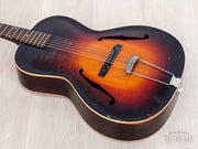 1937 Gibson L-37 three-tone Sunburst top, angled view
