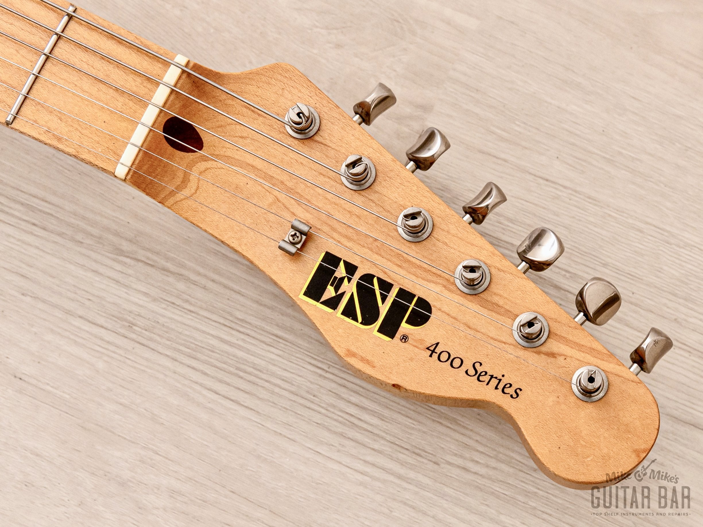1988 ESP 400 Series Model T-454 T-Style Vintage Guitar Olympic White, Near-Mint w/ Case