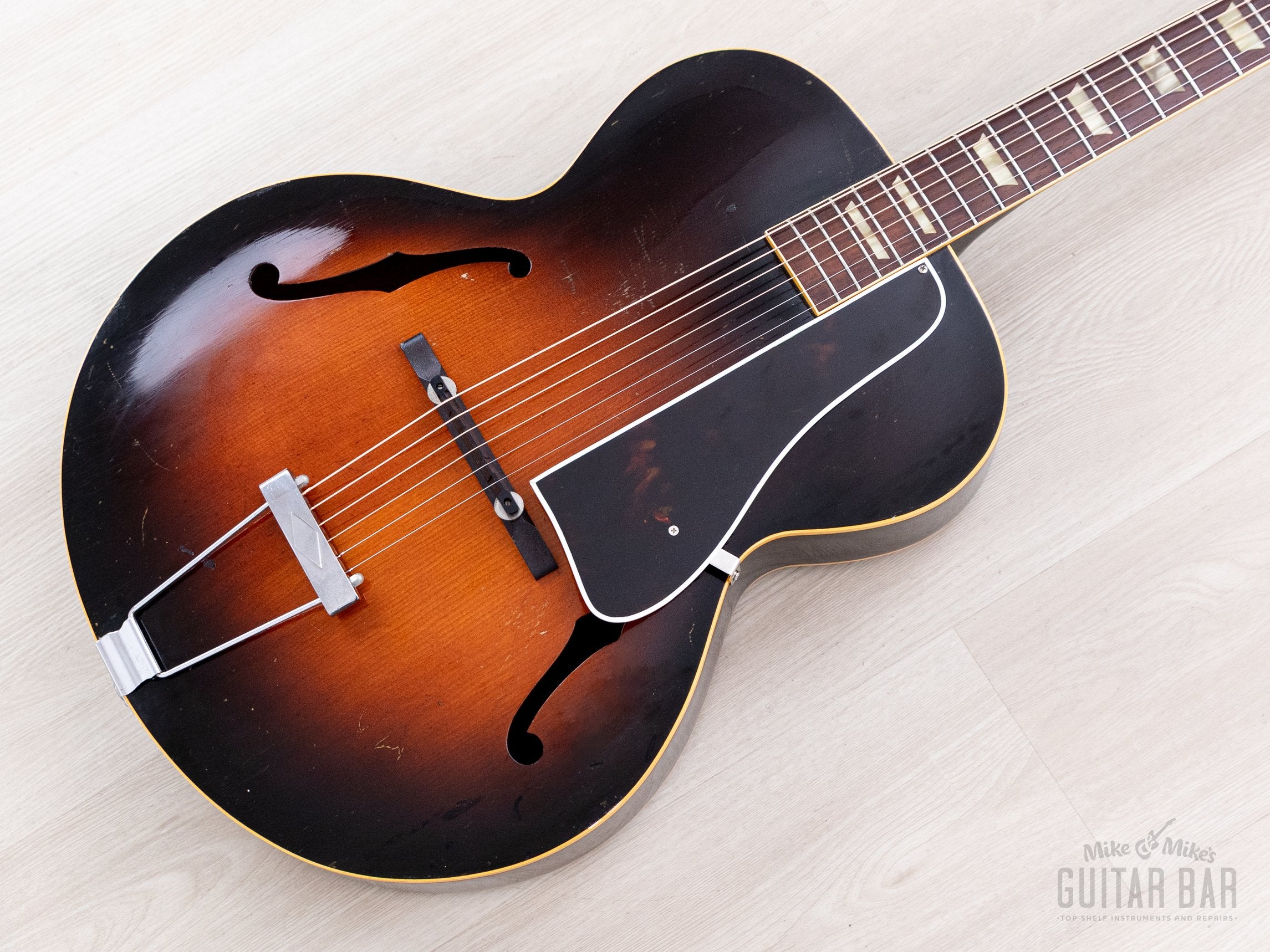 1951 Gibson L-50 Vintage Carved Top Archtop Acoustic Guitar Sunburst w