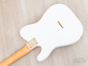 2025 Fender Traditional II 60s Telecaster White Pearl, back of body and neck plate