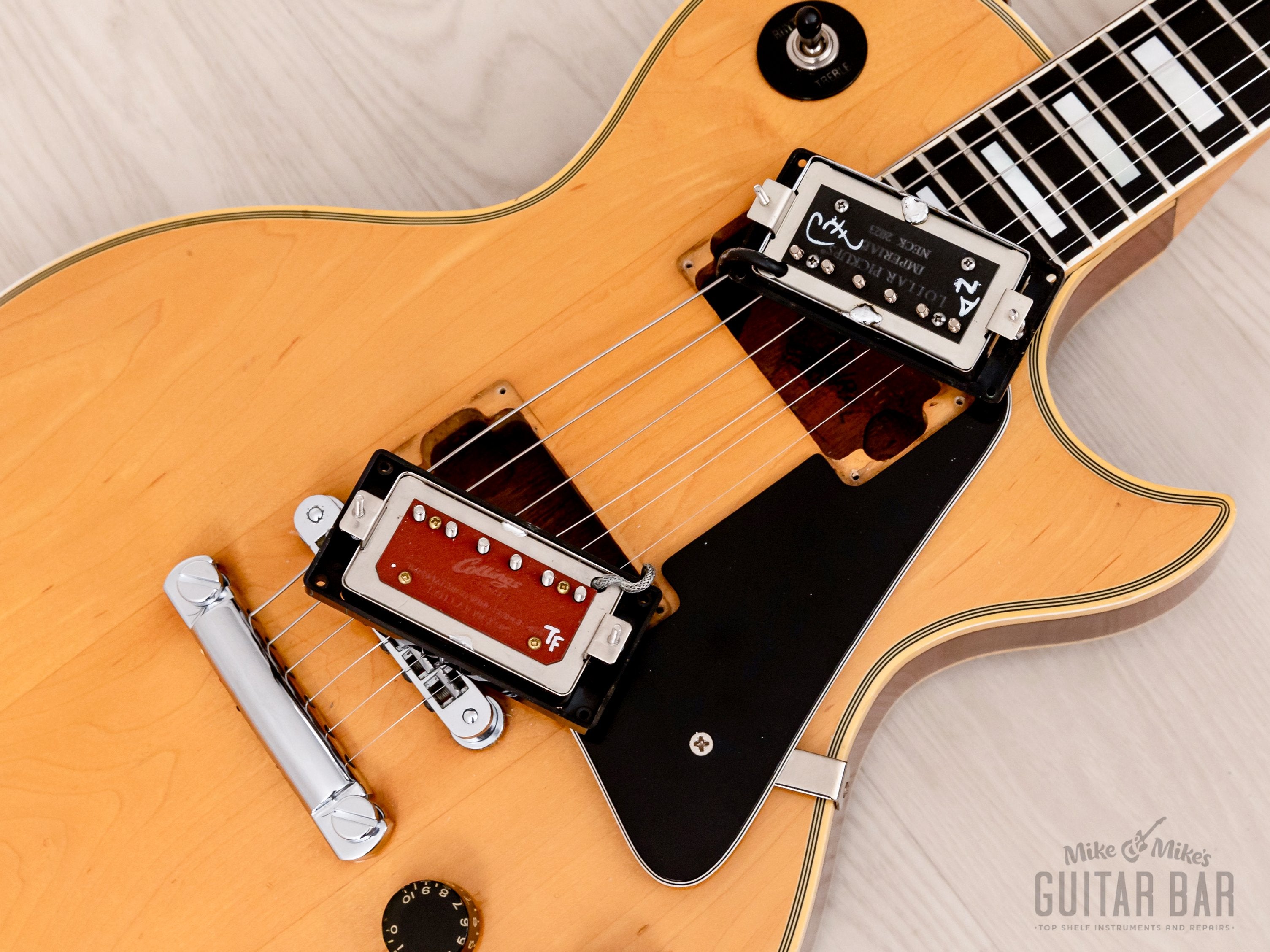 1979 Gibson Les Paul Custom Vintage Guitar Natural w/ Lollar Pickups, Hangtag & Case