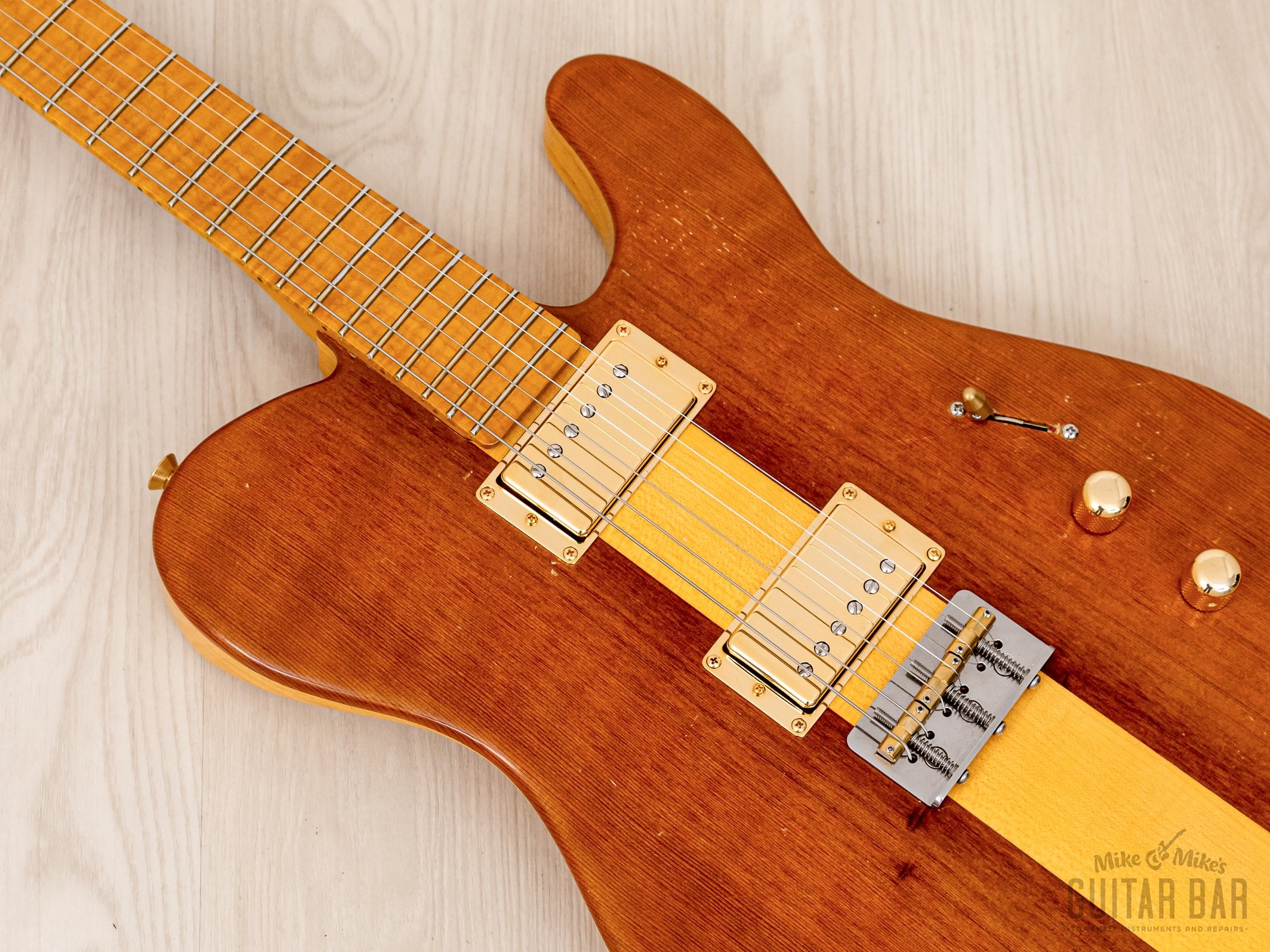 Custom T-Style HH Guitar, MJT VTT Ash & Redwood Body w/ Jim Wagner Goodwood Pickups, Case