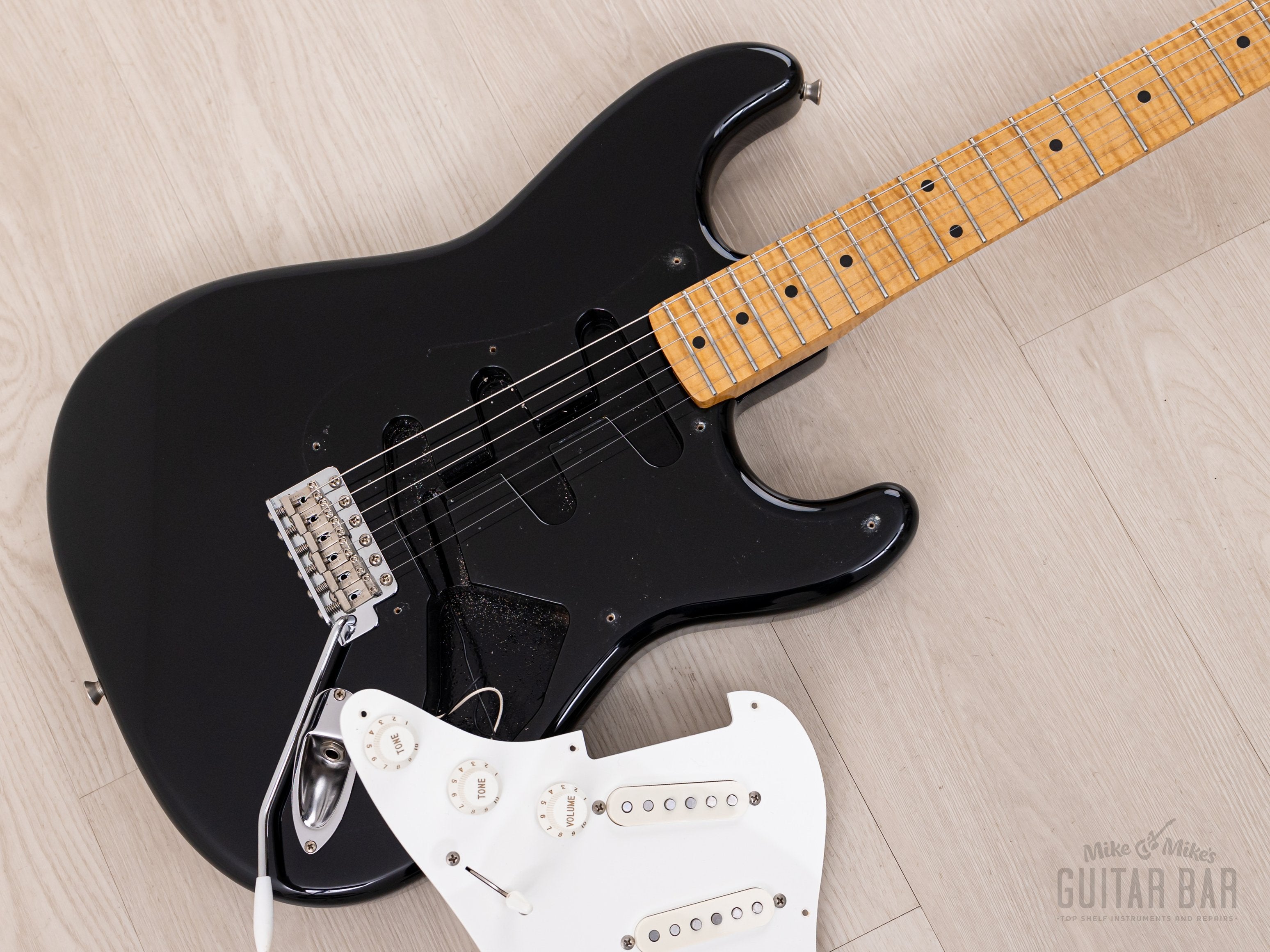 1994 Fender Stratocaster ‘57 Vintage Reissue 40th Anniversary ST57-65AS Foto Flame Black, Japan MIJ