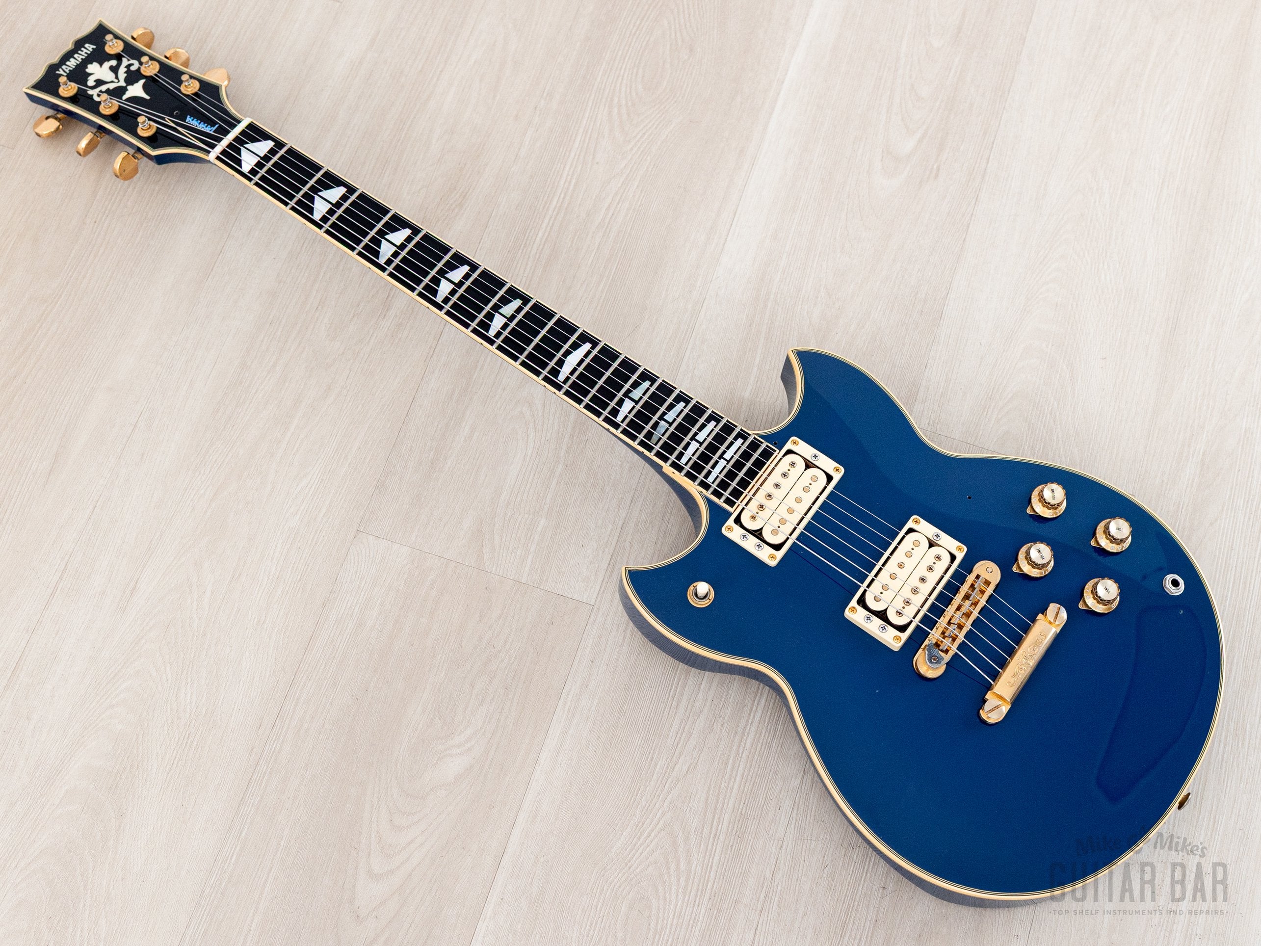 1998 Yamaha Takanaka Signature SG-2000MT Lagoon Blue, Near-Mint w/ Cas