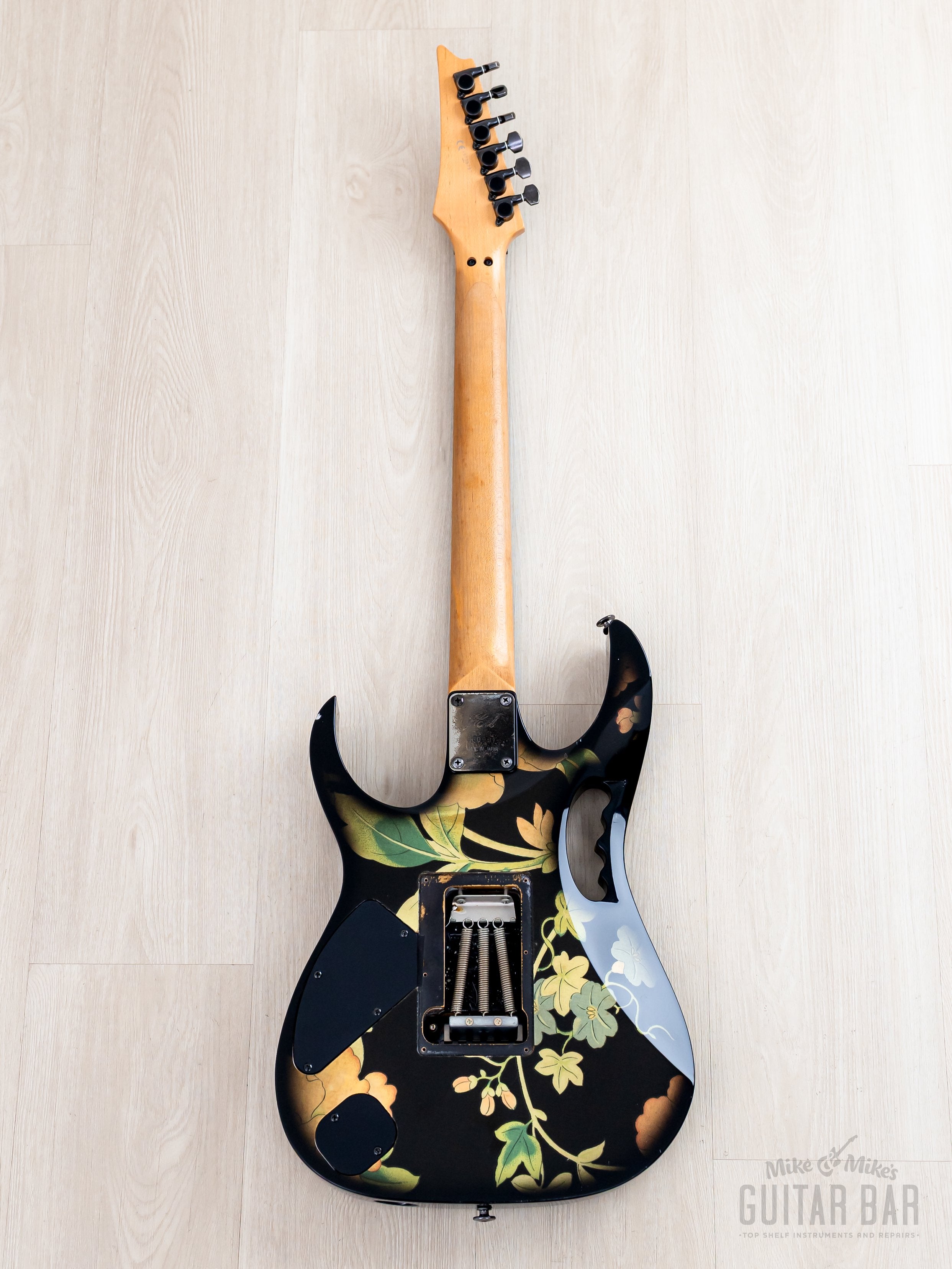 1997 Ibanez JEM77-FP Steve Vai Signature Vintage Guitar Black Floral P