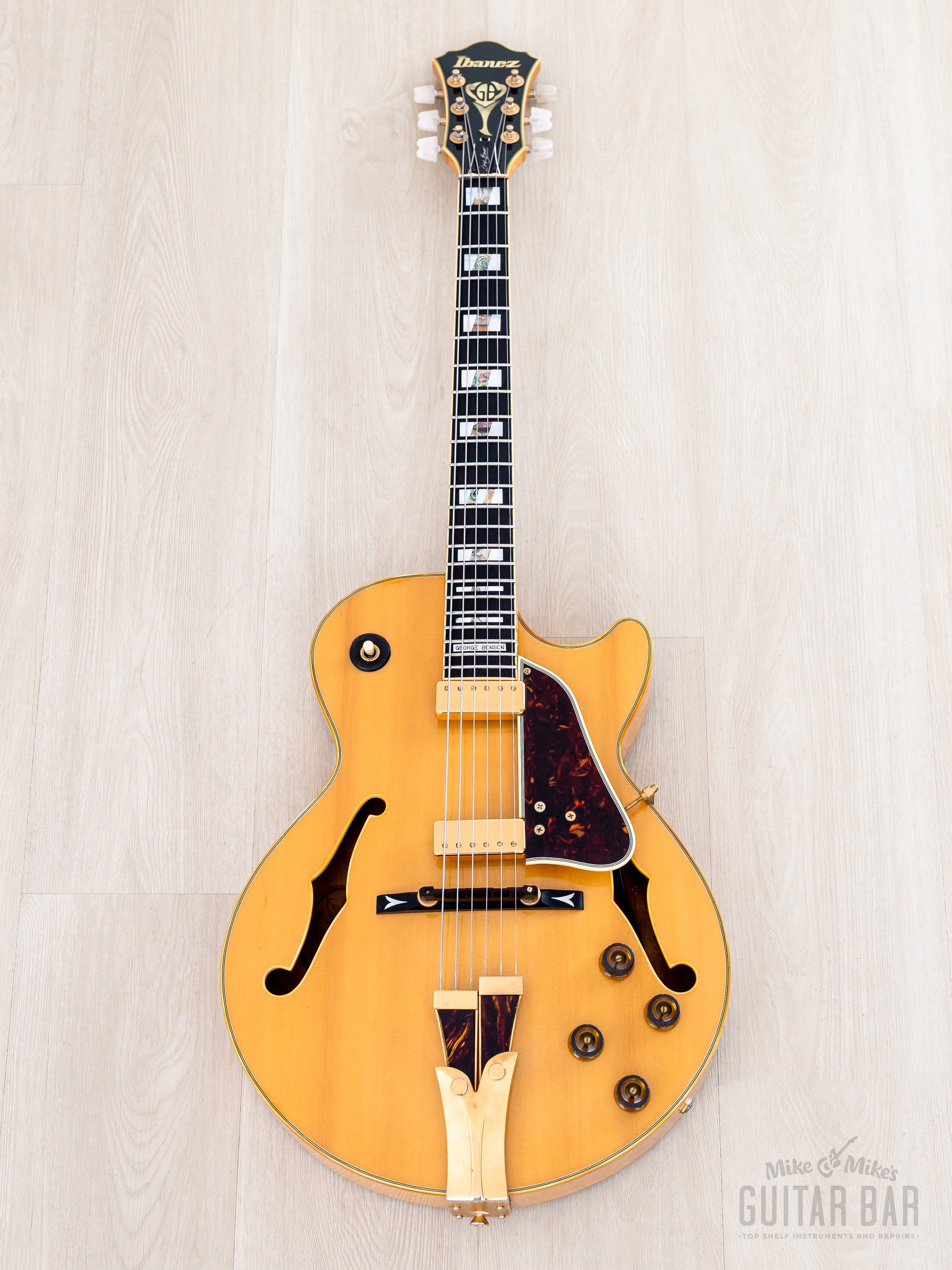 1980 Ibanez George Benson Signature GB10 Archtop Electric Guitar Natur