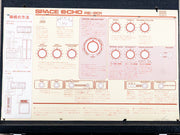 Roland RE-201 Space Echo lid diagram card