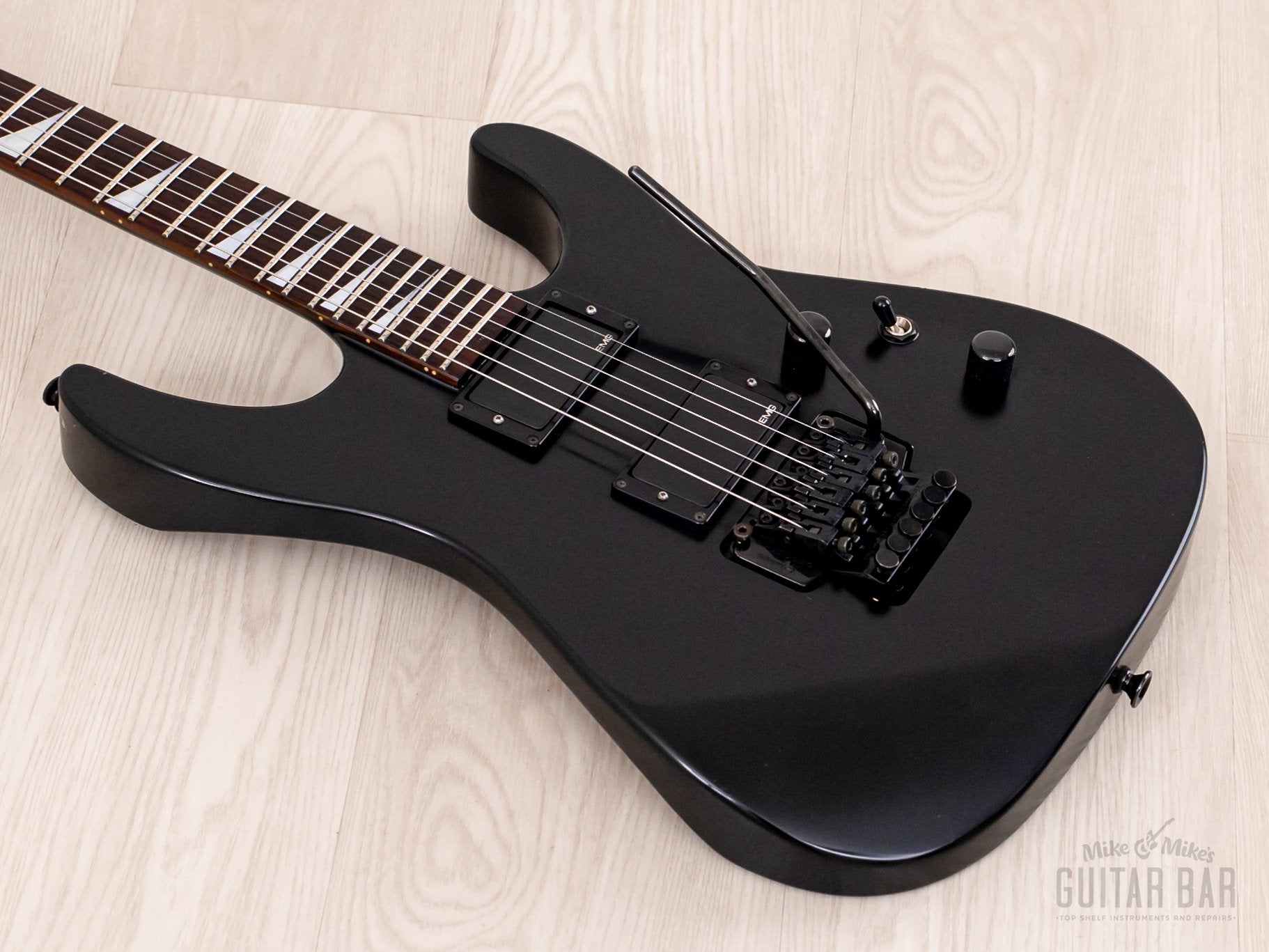 2000 Jackson Stars Soloist SL-J2E Matte Black, Near-Mint w/ EMG, Floyd Rose & Case