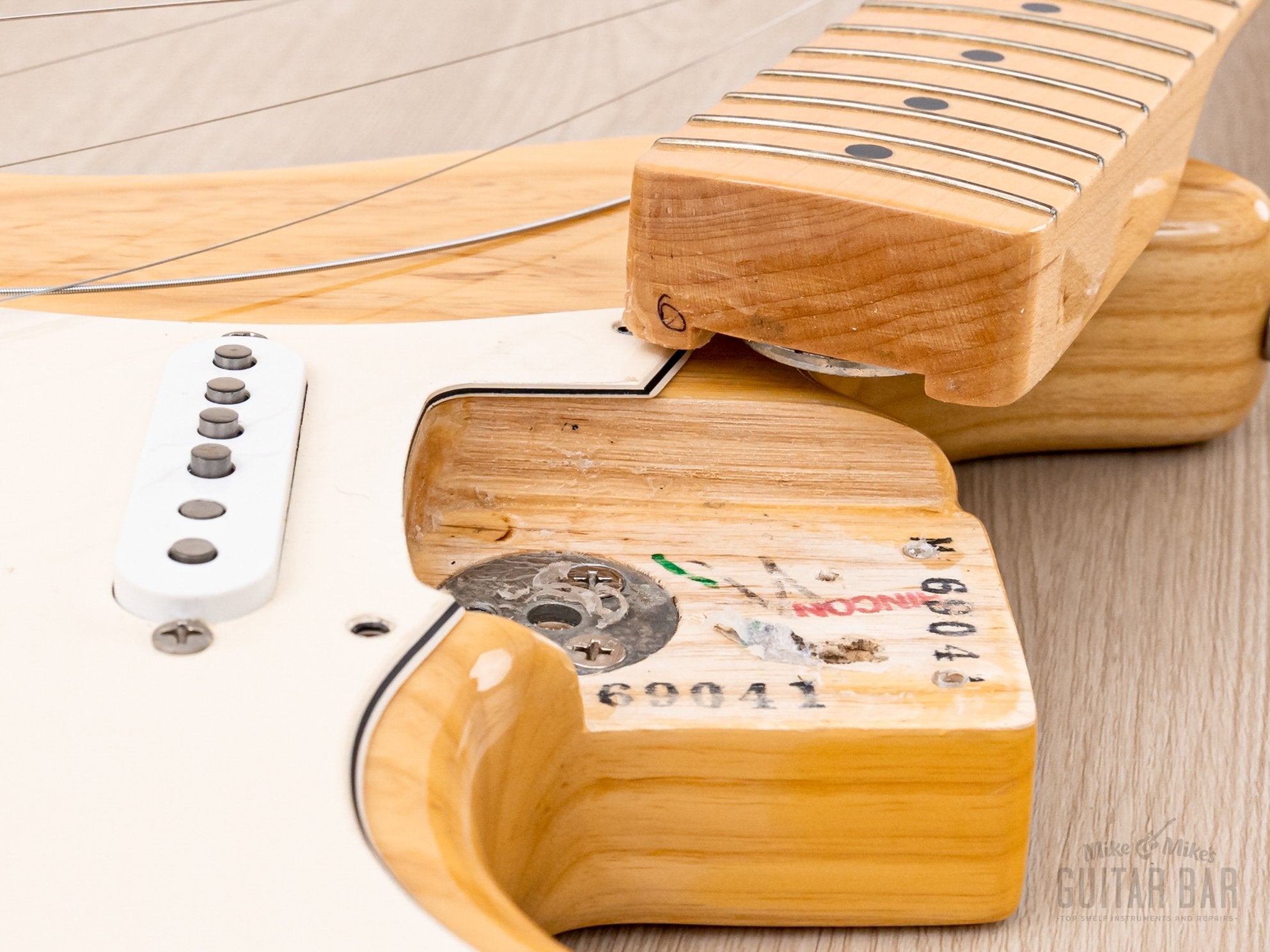 2006 Fender American Vintage ‘70s Stratocaster Natural Ash w/ Case, Tags & Abby Ybarra Pickups, Yamano