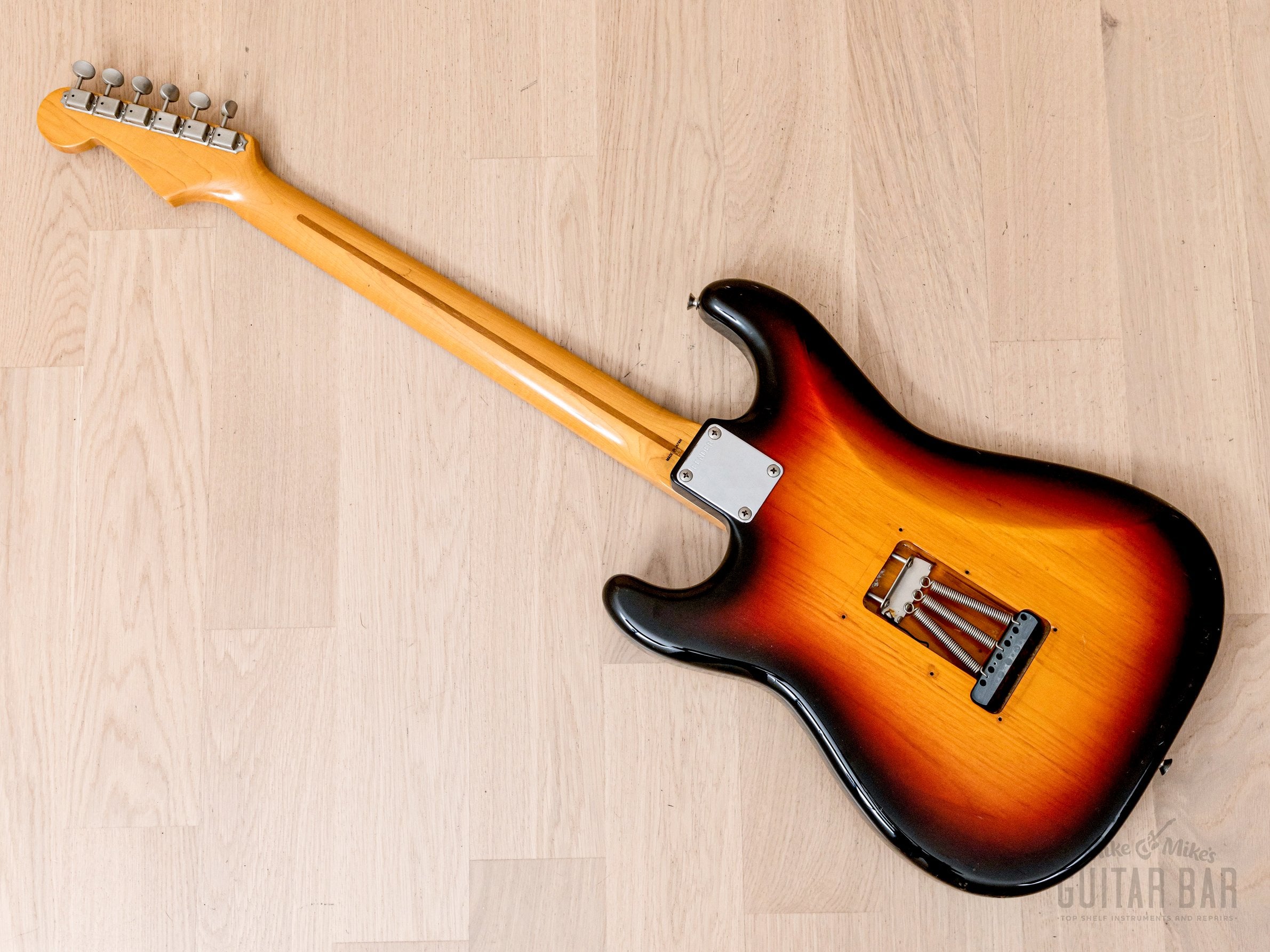 1980s Fender Stratocaster Partscaster ST57 & ST62 Sunburst w/ USA Pickups, Japan MIJ Fujigen