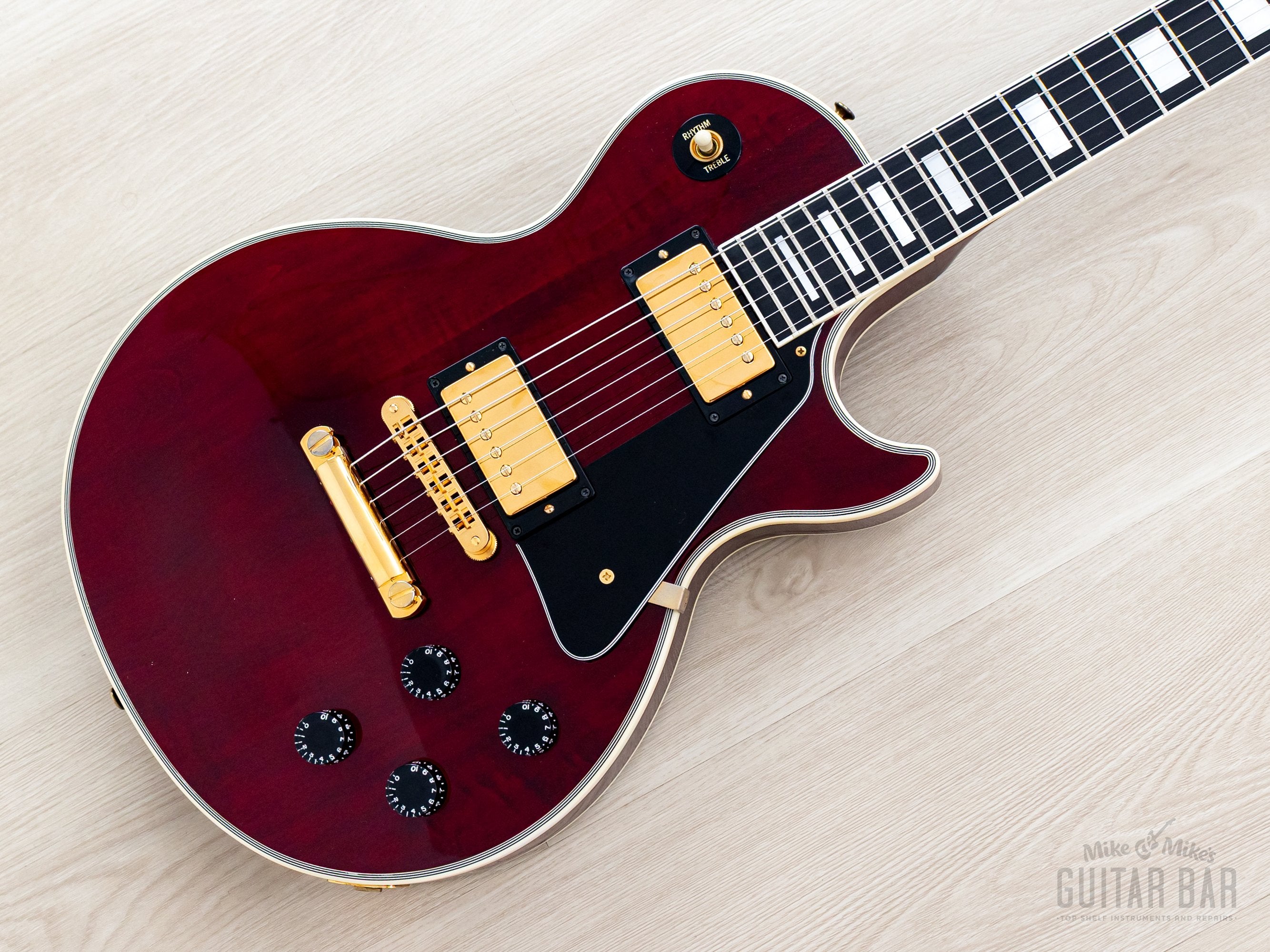 1991 Gibson Les Paul Custom Flame Top Wine Red, Near-Mint w/ 57 Classi