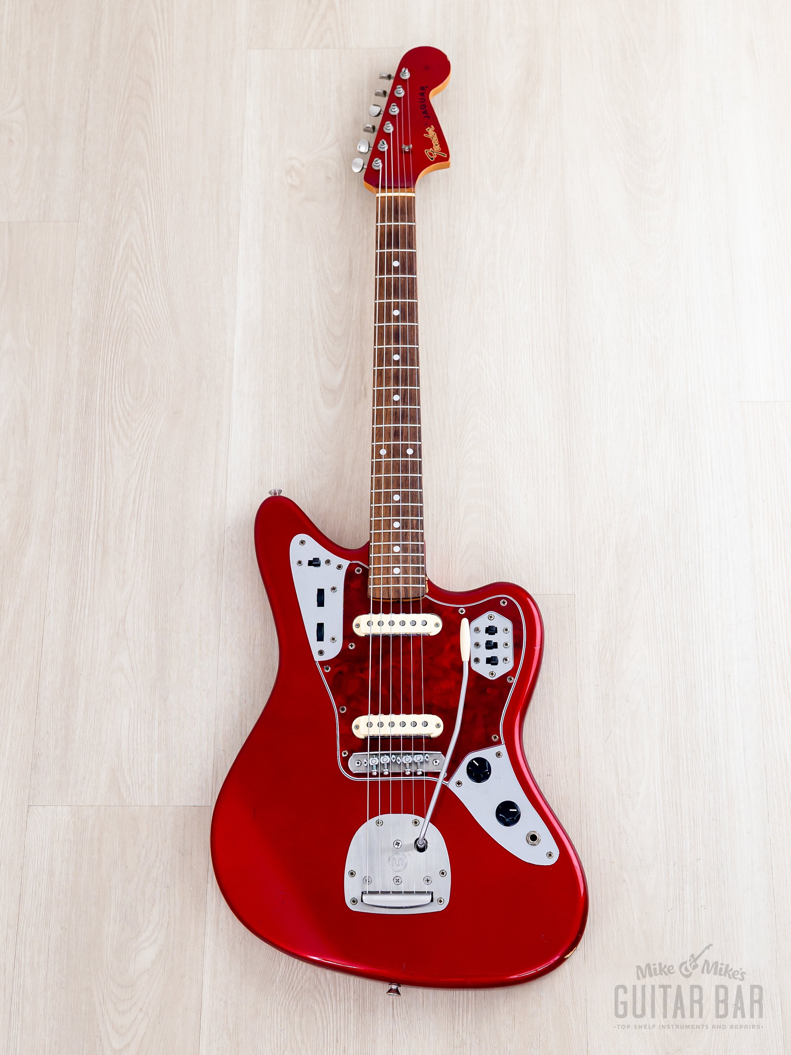 1999 Fender Jaguar '62 Vintage Reissue JG66-85 Candy Apple Red w/ Mast
