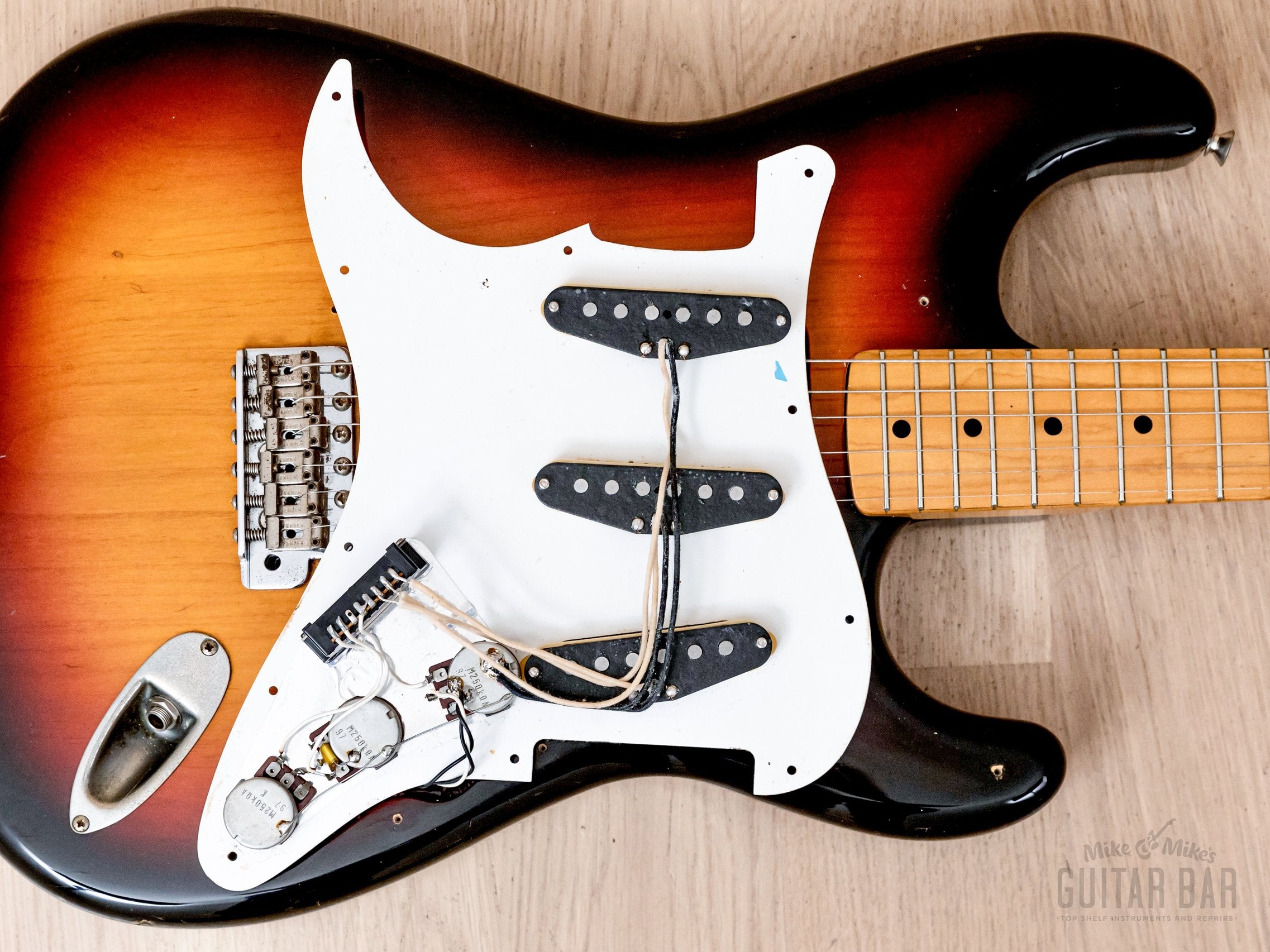 1980s Fender Stratocaster Partscaster ST57 & ST62 Sunburst w/ USA Pickups, Japan MIJ Fujigen