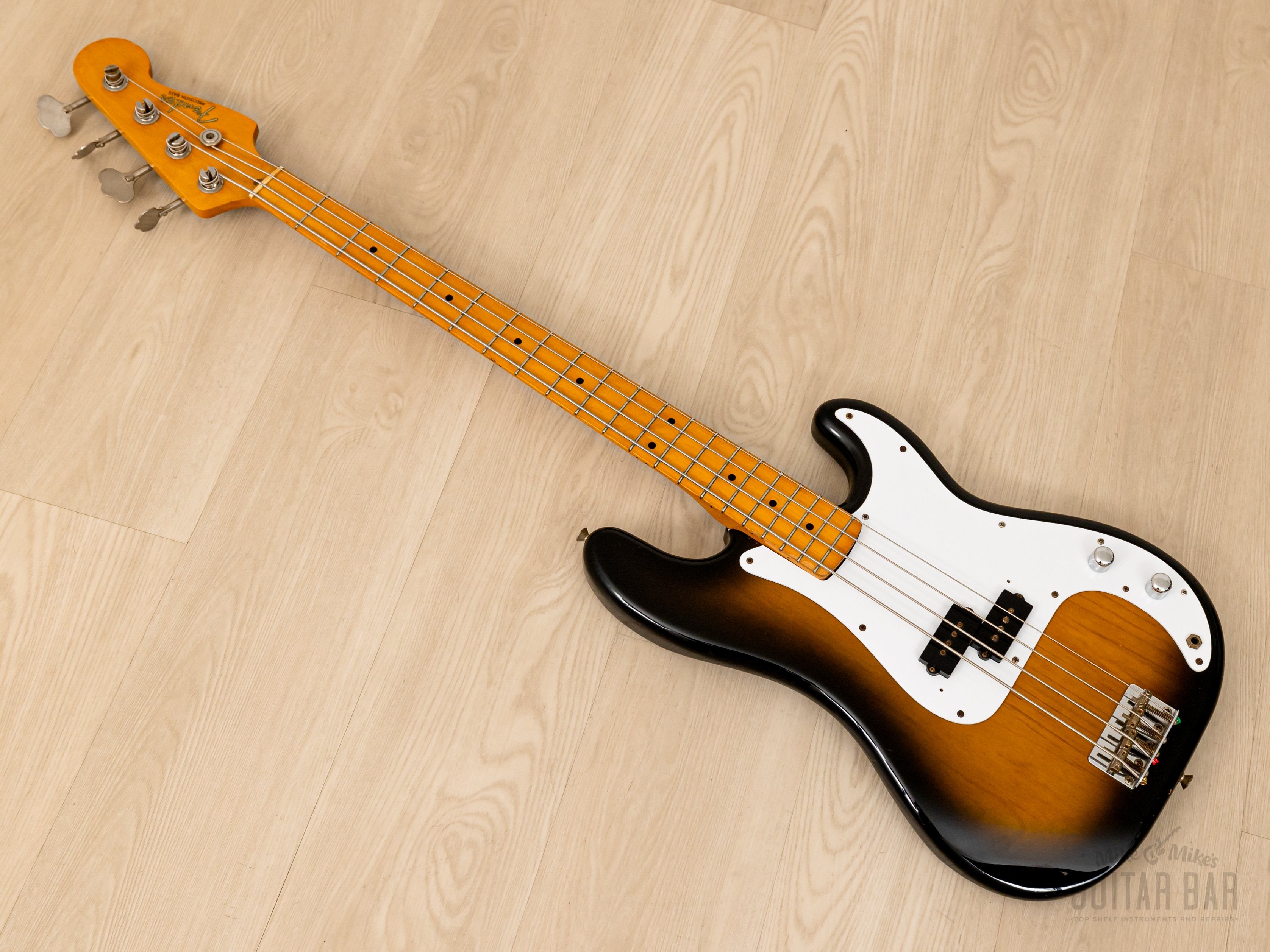 1990 Fender Precision Bass ‘57 Vintage Reissue PB57-700 Sunburst w/ Dimarzio, Japan MIJ Fujigen