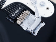 Firstman Mosrite Ventures Model bridge and Moseley vibrato close-up