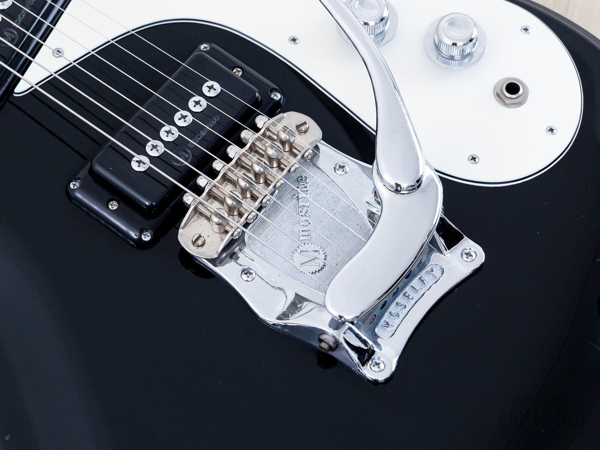 Firstman Mosrite Ventures Model bridge and Moseley vibrato close-up