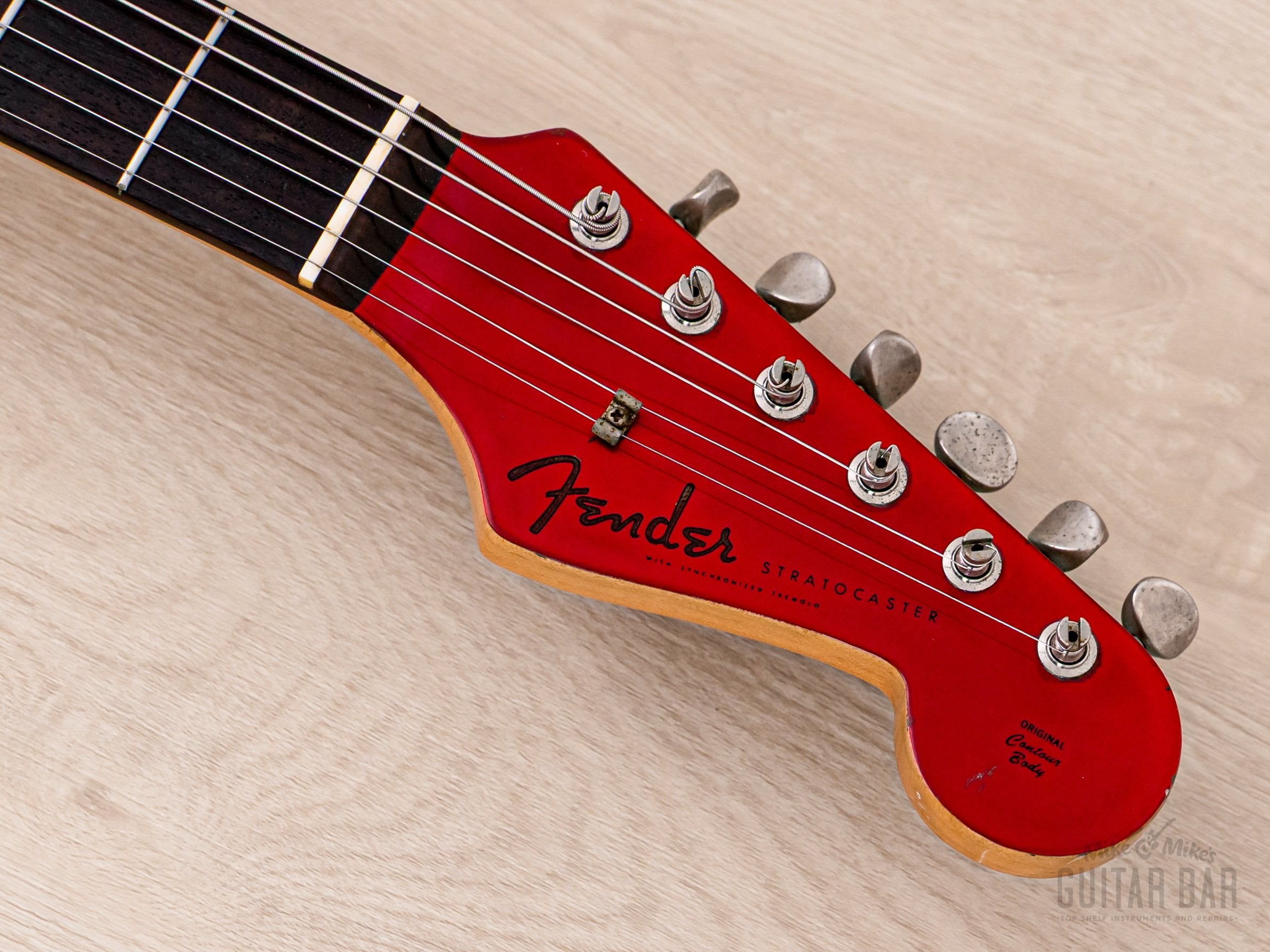 1991 Fender Order Made Stratocaster '62 Vintage Reissue Candy Apple Red + Headstock, Japan MIJ Fujigen