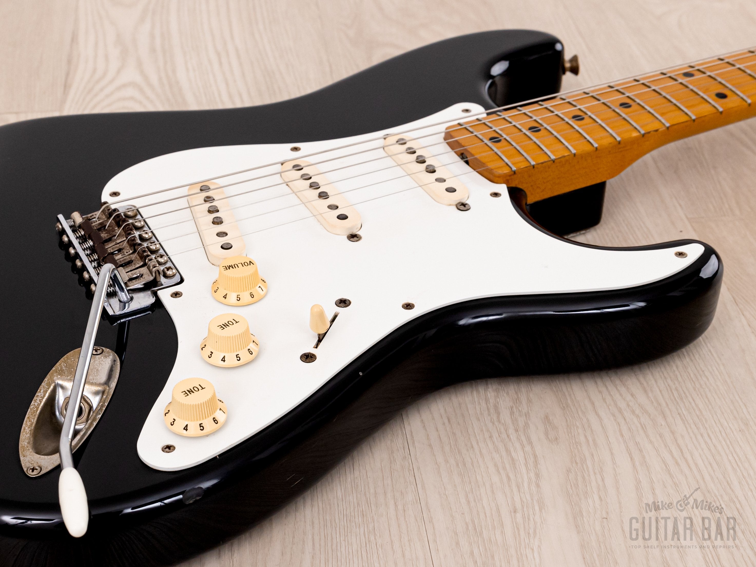 1999 Fender Stratocaster '57 Vintage Reissue ST57-70TX Black w/ USA Pickups, Japan CIJ