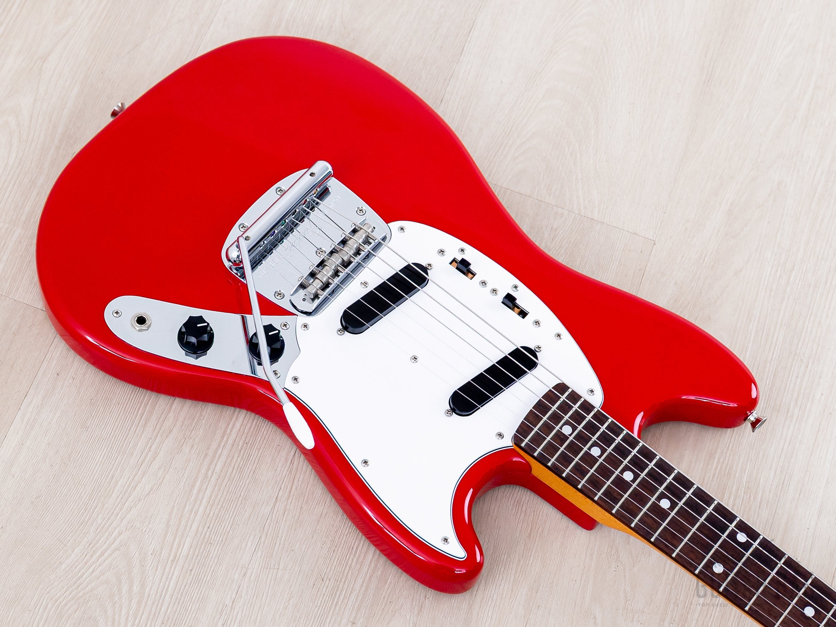 2011 Fender Mustang '69 Vintage Reissue MG69/MH Dakota Red + Headstock