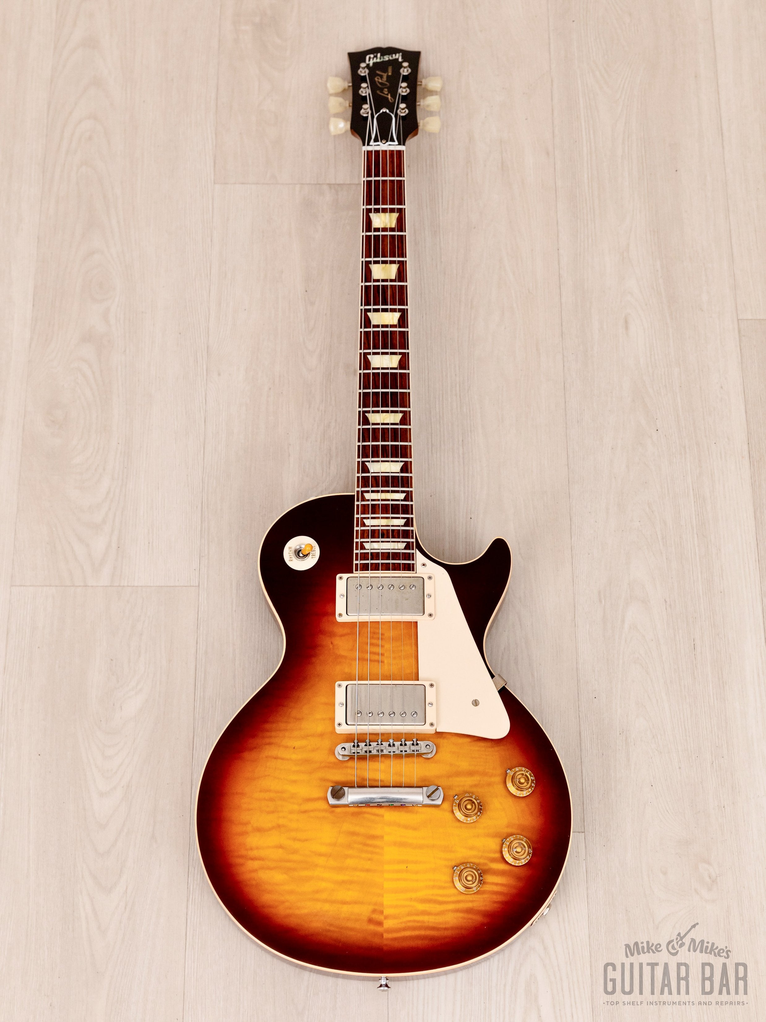 2013 Gibson Custom Shop Historic 1959 Les Paul Standard R9 Bourbon Burst w/ Case, COA, Tags