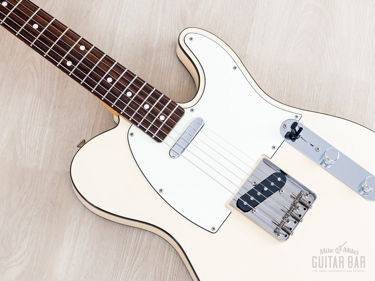 TL62B Olympic White Telecaster Custom body angle, neck pickup side