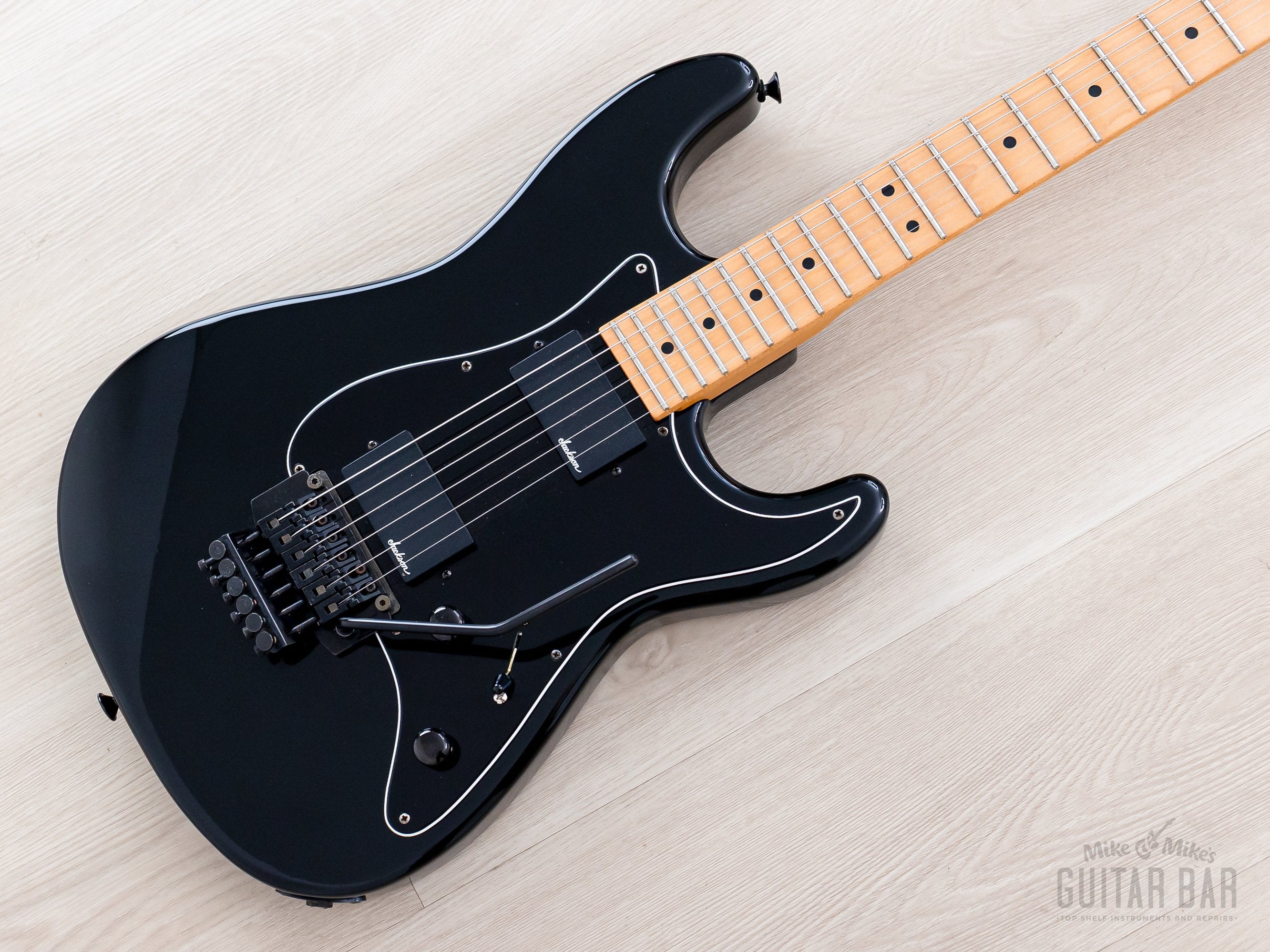 1988 Charvel by Jackson 1A2H Superstrat Black HH w/ Locking Tremolo, J