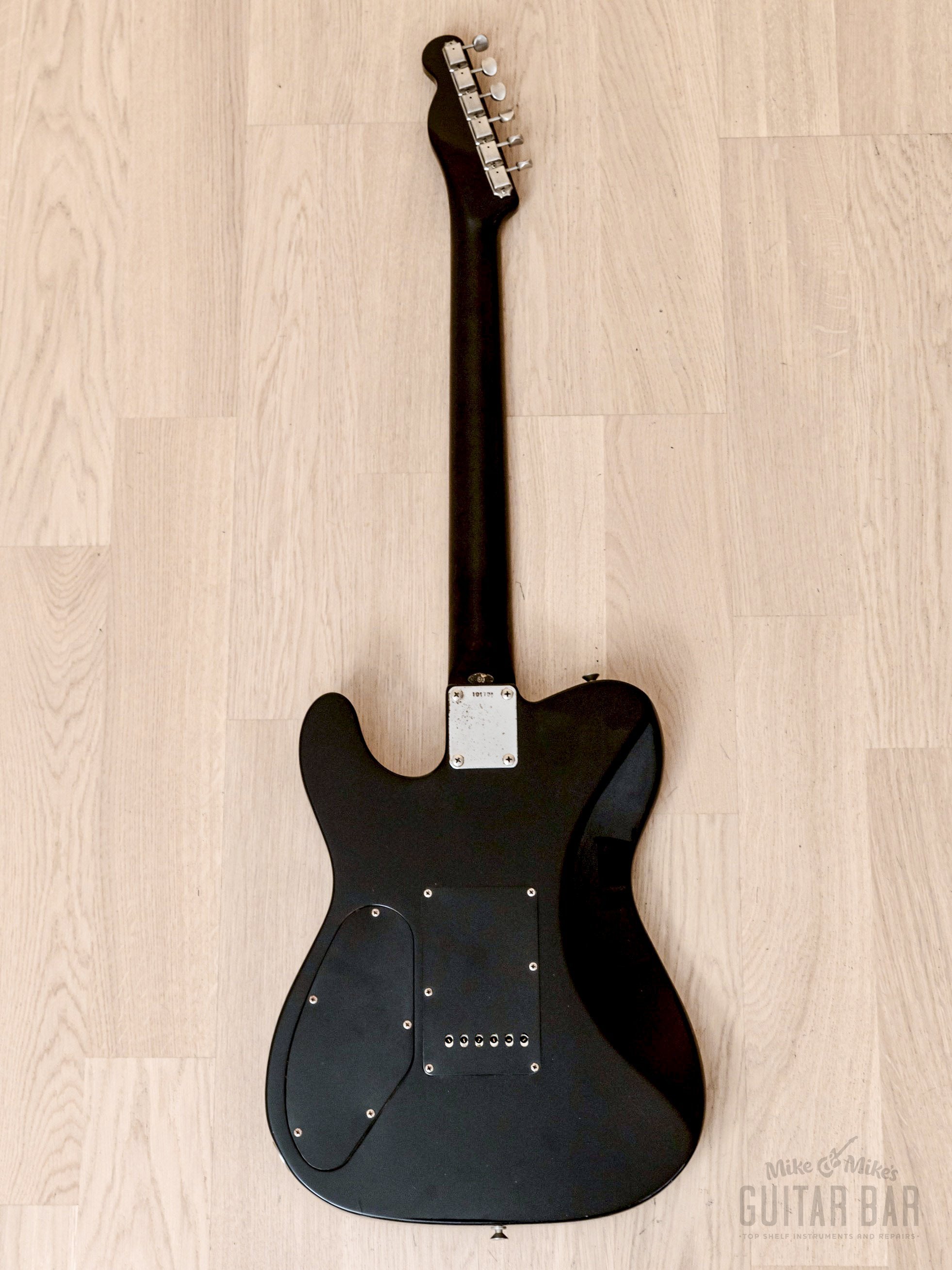 1982 Tokai Breezysound TE-60 HH T-Style Vintage Electric Guitar Black, Non-Catalog w/ Vibrato, Japan