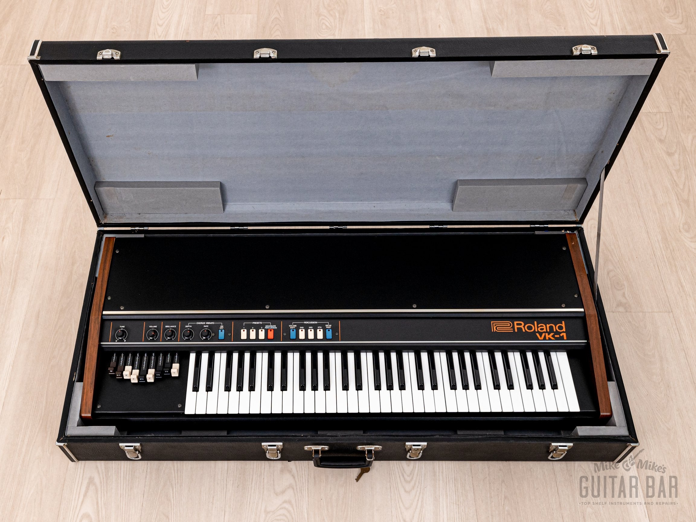 1970s Roland VK-1 Vintage Analog Drawbar Organ, Clean & Serviced w/ Ca