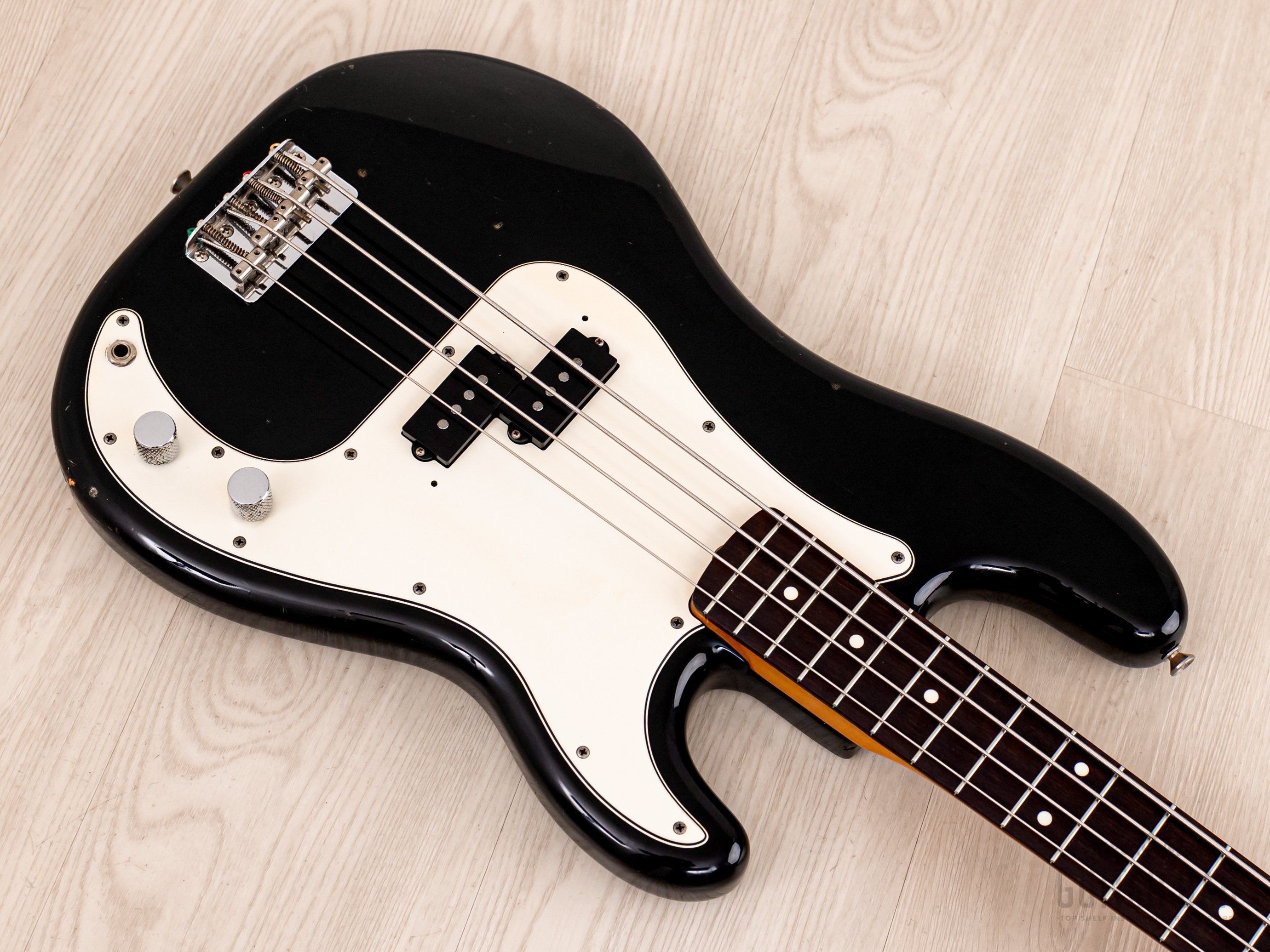 1984 Fender JV Precision Bass ‘62 Vintage Reissue PB62-80 Black, 100% Original, Japan MIJ Fujigen