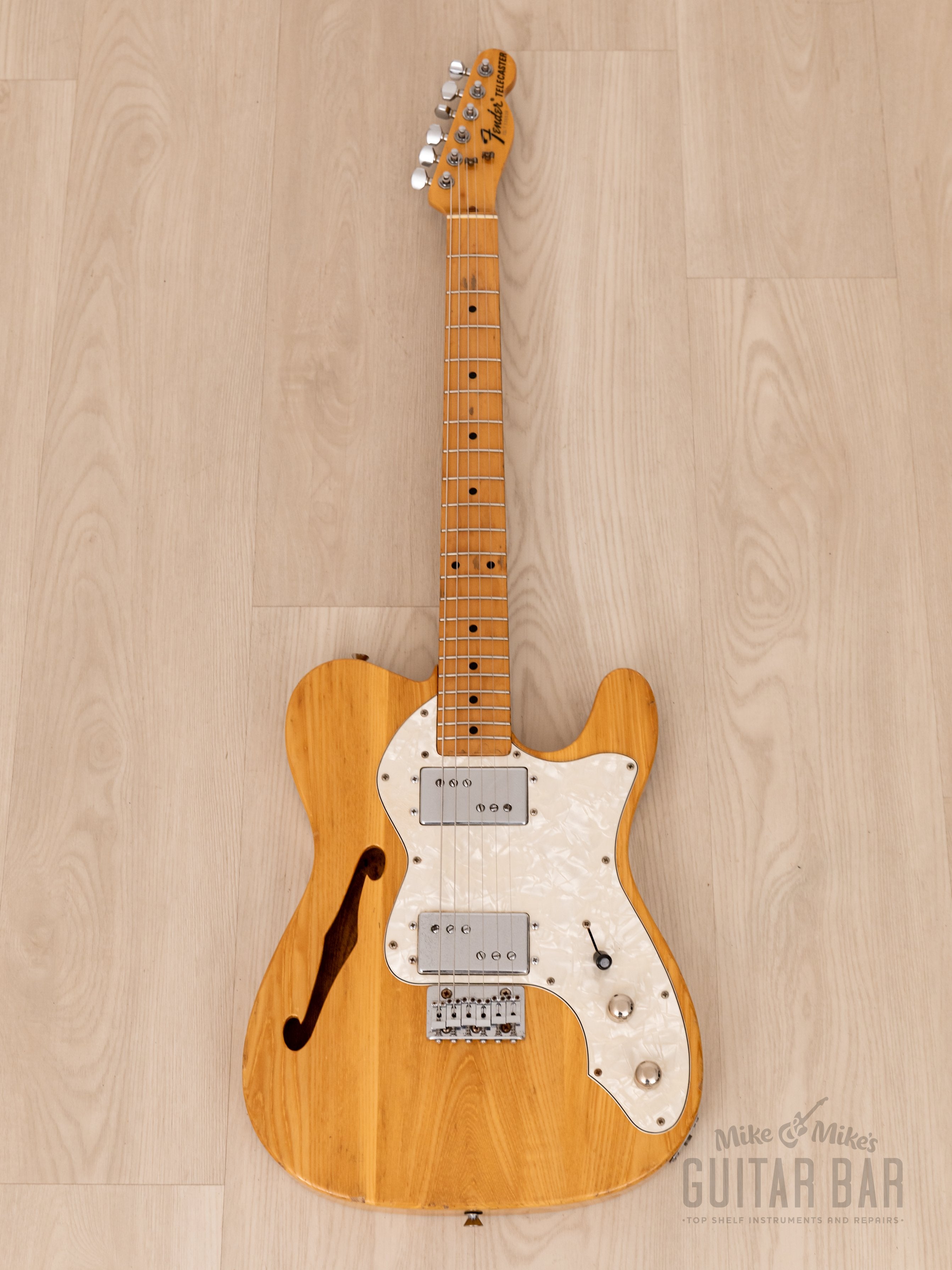 1987 Fender Telecaster Thinline '72 Vintage Reissue TN72-75 Natural w/  Maxon Wide Range, Japan MIJ Fujigen