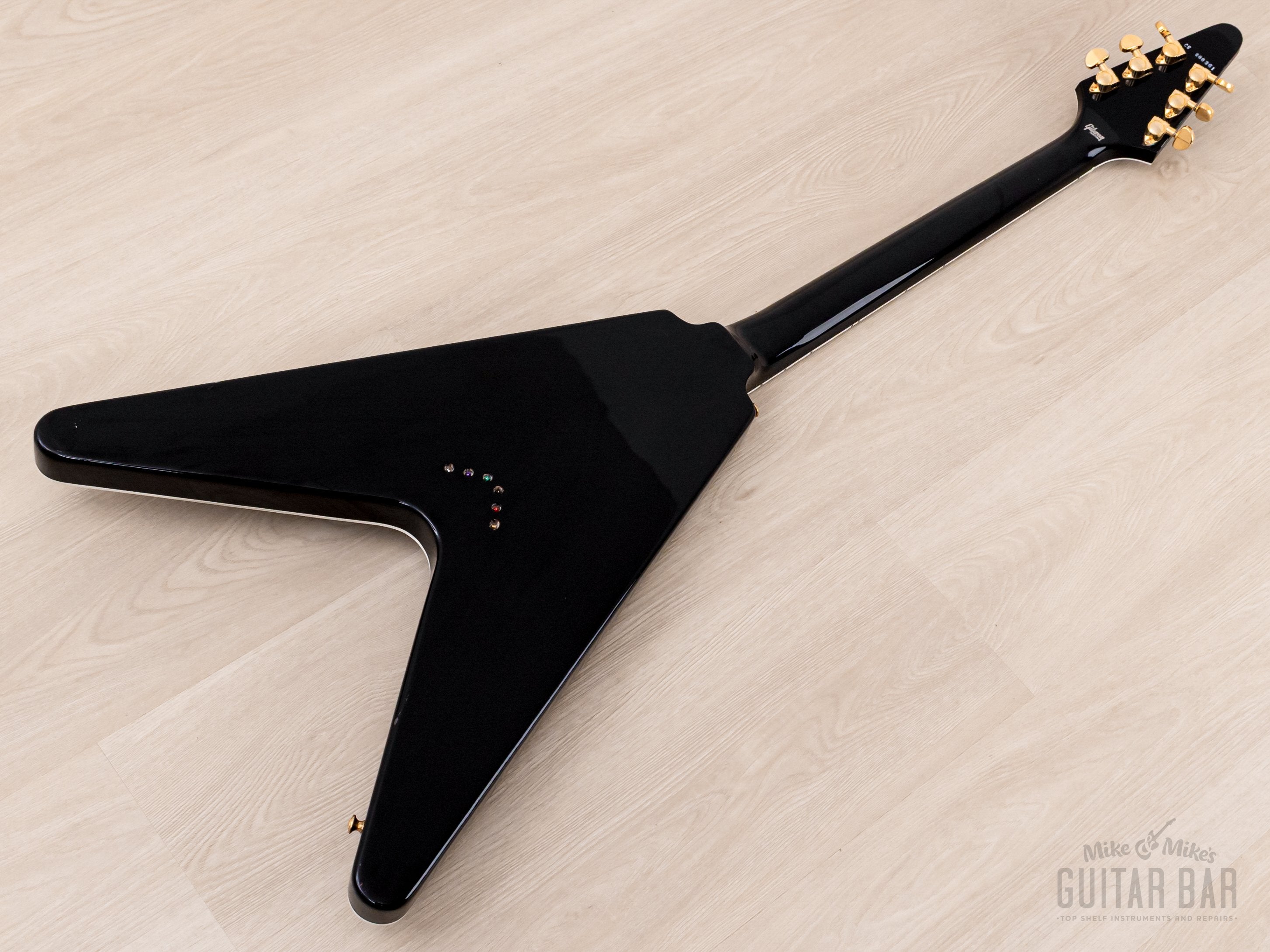 2022 Gibson Custom Shop Flying V Custom Black Beauty w/ Case, Tags & COA