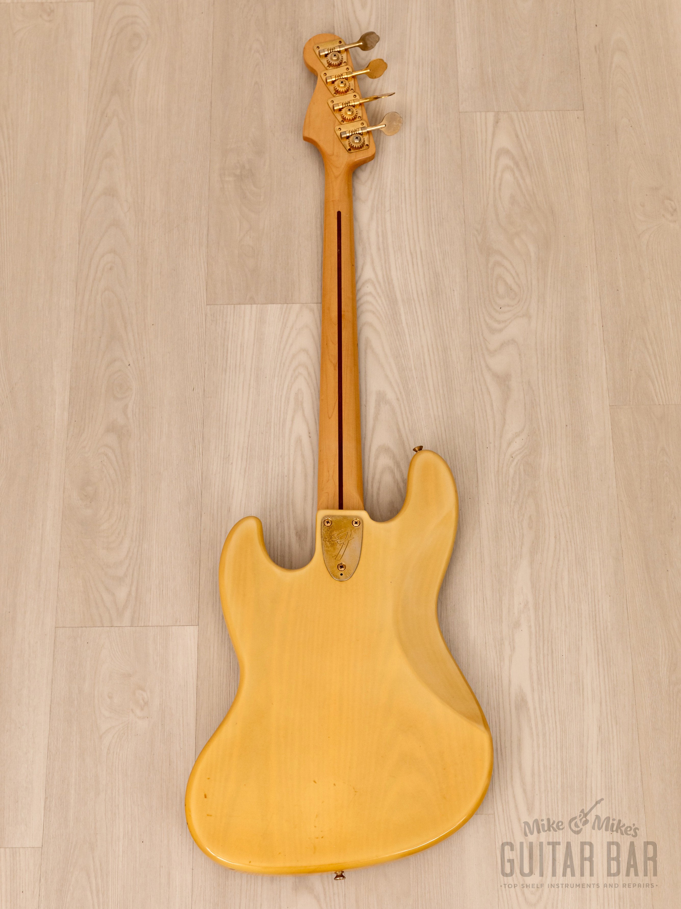 1989 Fender Jazz Bass Order Made JB62-60M Non-Catalog Blonde w/ Gold  Hardware, Japan MIJ Fujigen