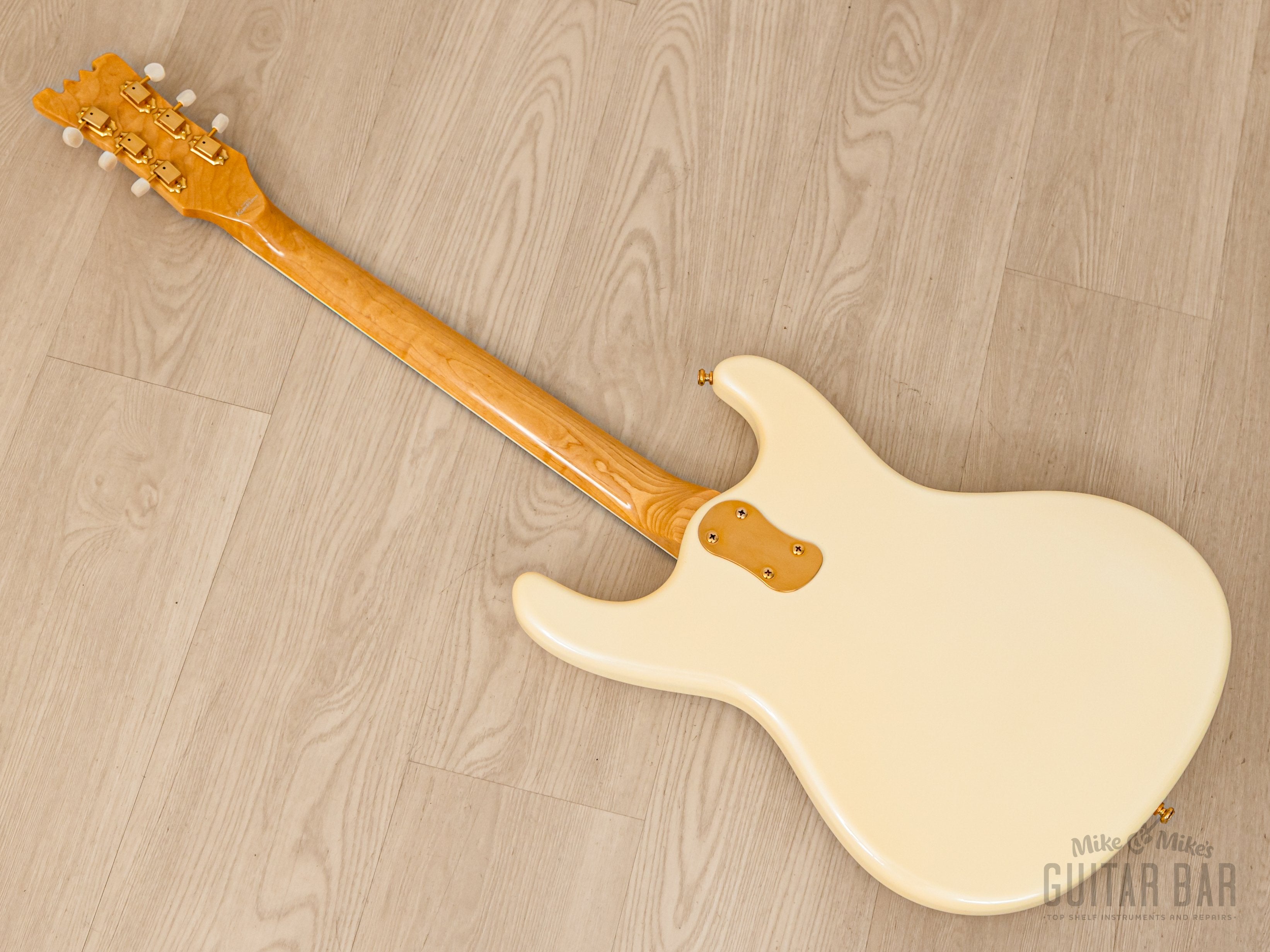 2000s Mosrite Ventures Model Super Custom '65 Pearl White w/ Gold Hardware, Vibramute & Case, Japan Kurokumo