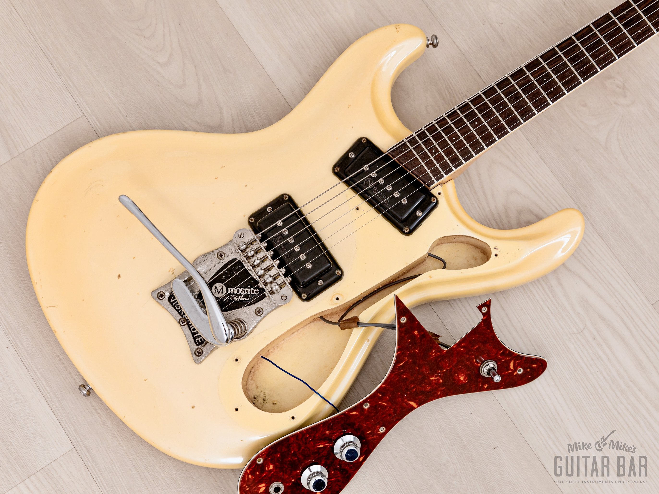 2000s Mosrite Ventures Model Super Custom '65 Pearl White w/ Curtis Novak Pickups & Vibramute, Japan Kurokumo