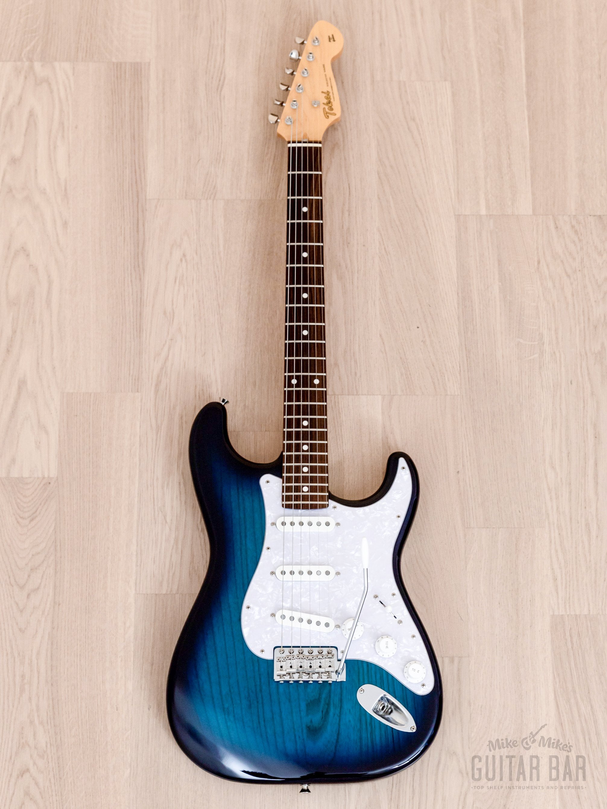 2014 Tokai Goldstar Sound AST-118 S-Style Electric Guitar Ash Body Blue Burst, Japan